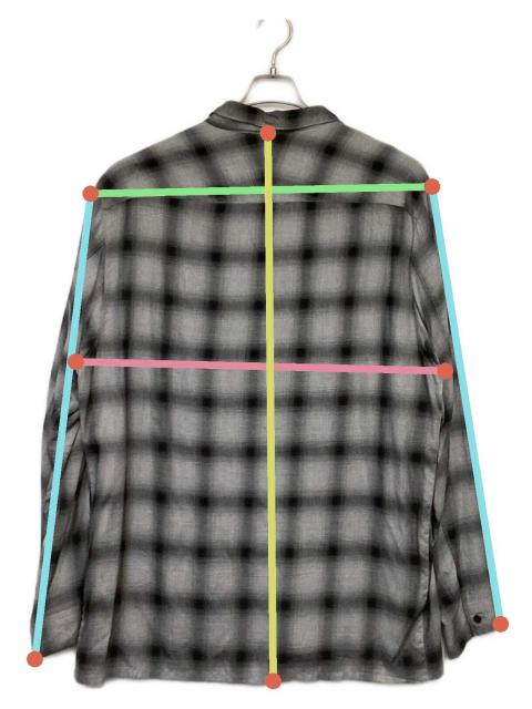 中古・古着通販】Essay (エッセイ) SHADOW CHECK OPEN COLLAR SHIRT