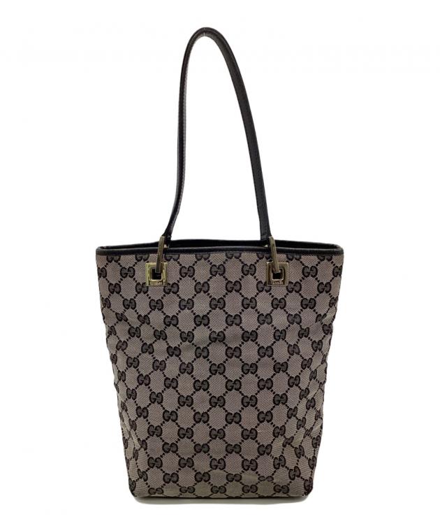 中古・古着通販】GUCCI (グッチ) GGキャンバス トートバッグ グレー