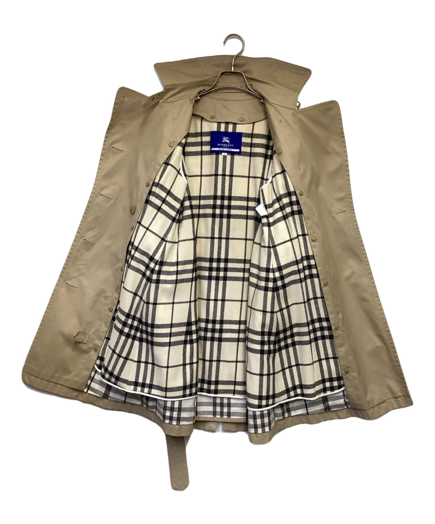 BURBERRY BLUE LABEL トレンチコート 38 ベージュ Burberry Blue Label Trench Coat beige Belt Liner Nova Check M