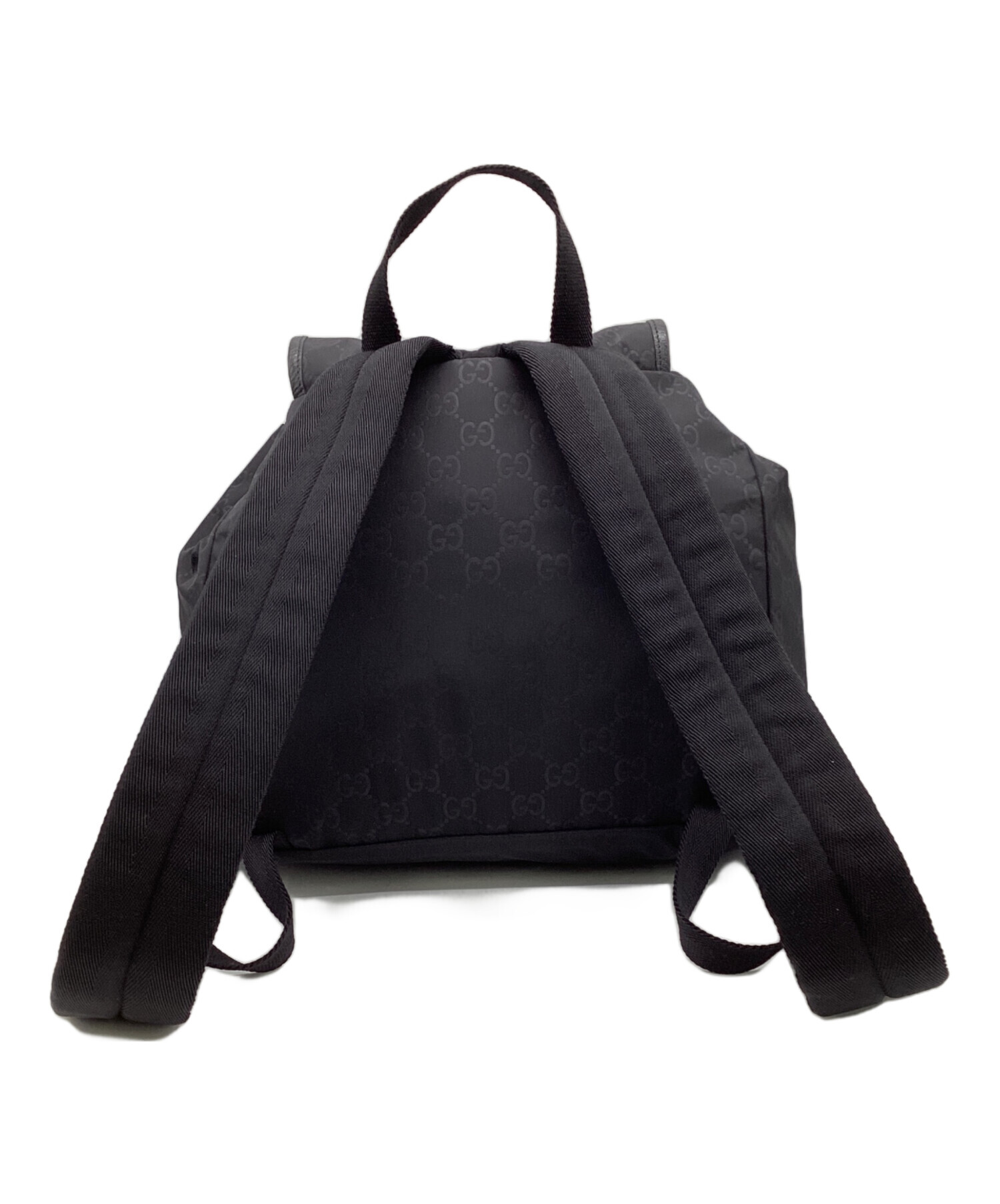中古・古着通販】GUCCI (グッチ) GGナイロン リュック ブラック 