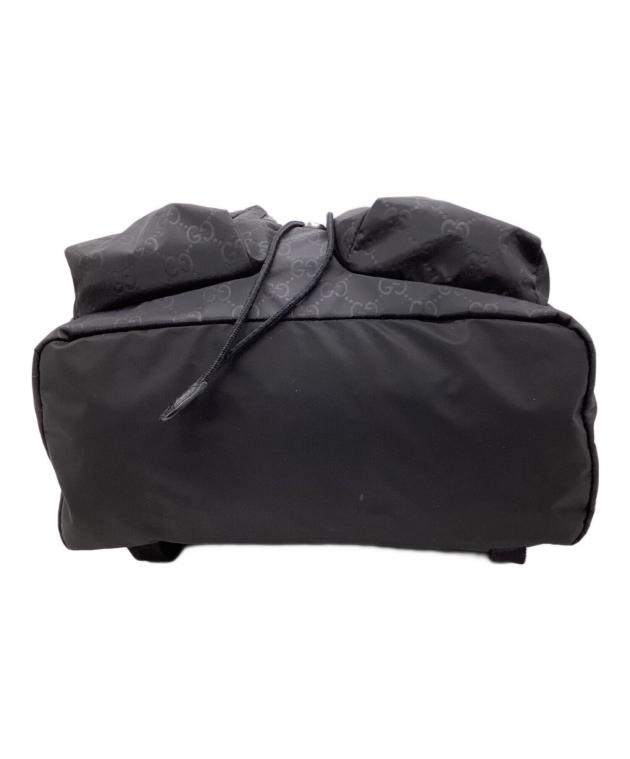 中古・古着通販】GUCCI (グッチ) GGナイロン リュック ブラック