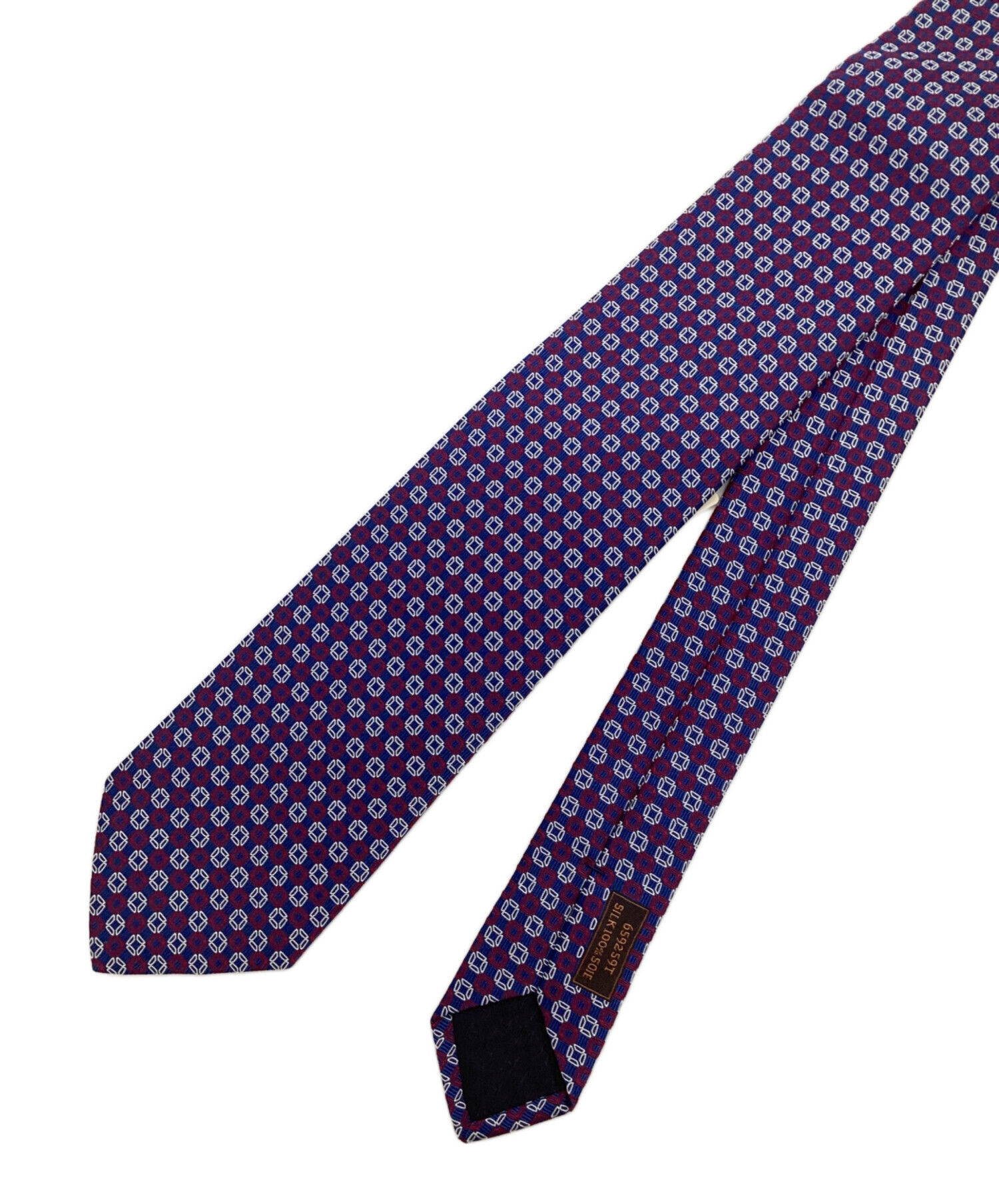 中古・古着通販】HERMES (エルメス) ネクタイ ネイビー×レッド サイズ