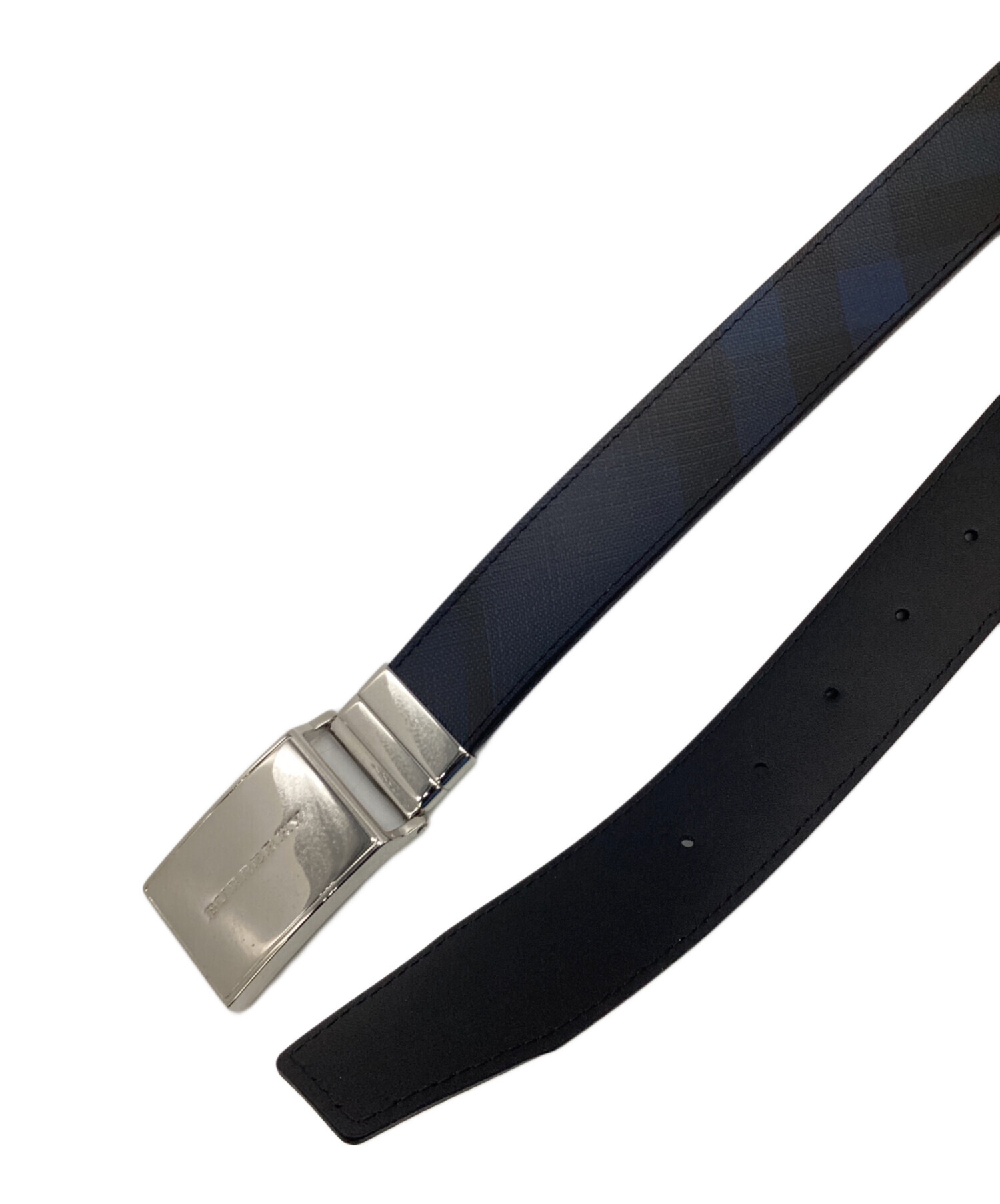 中古・古着通販】BURBERRY (バーバリー) ベルト ブラック×ネイビー