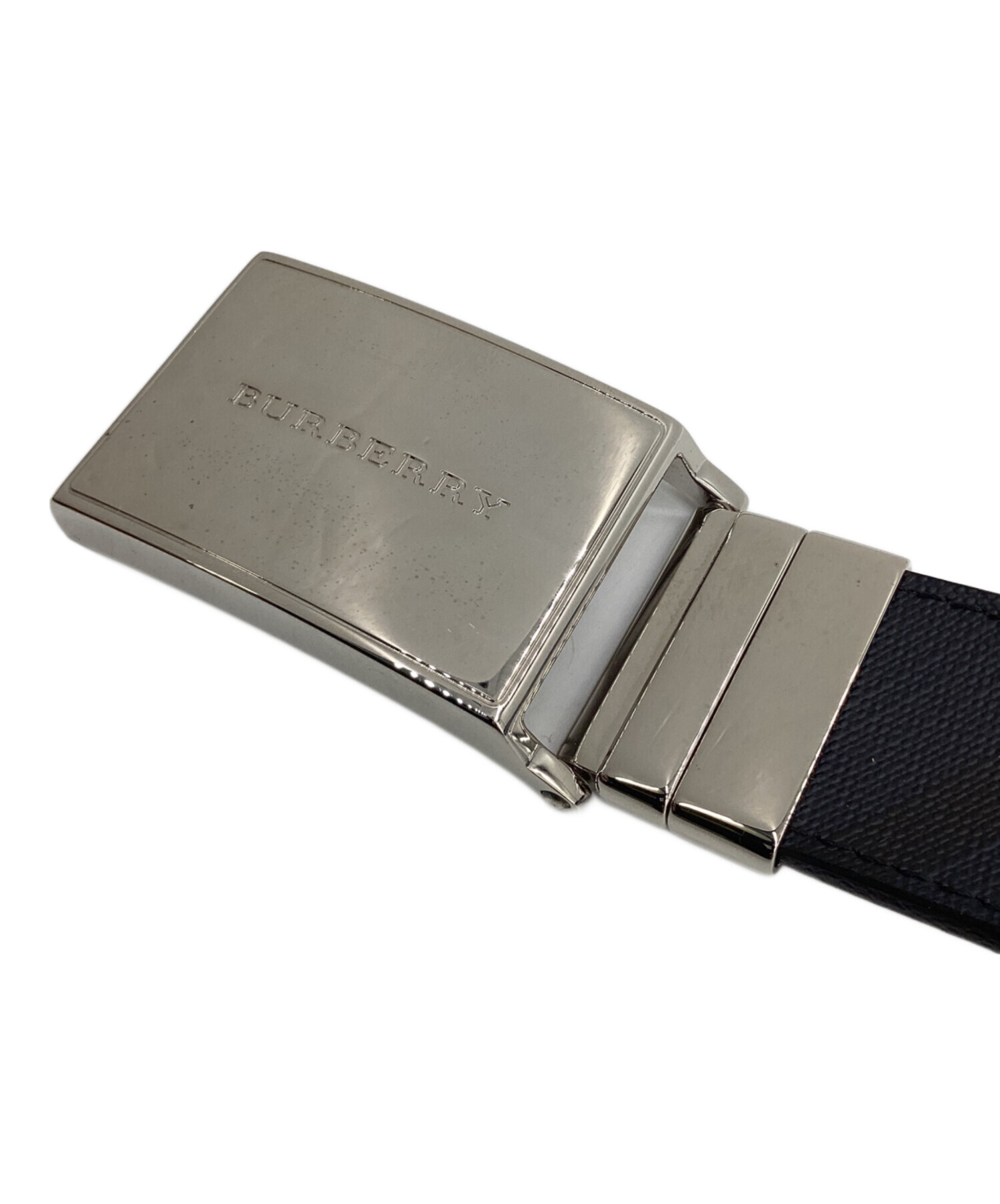 中古・古着通販】BURBERRY (バーバリー) ベルト ブラック×ネイビー