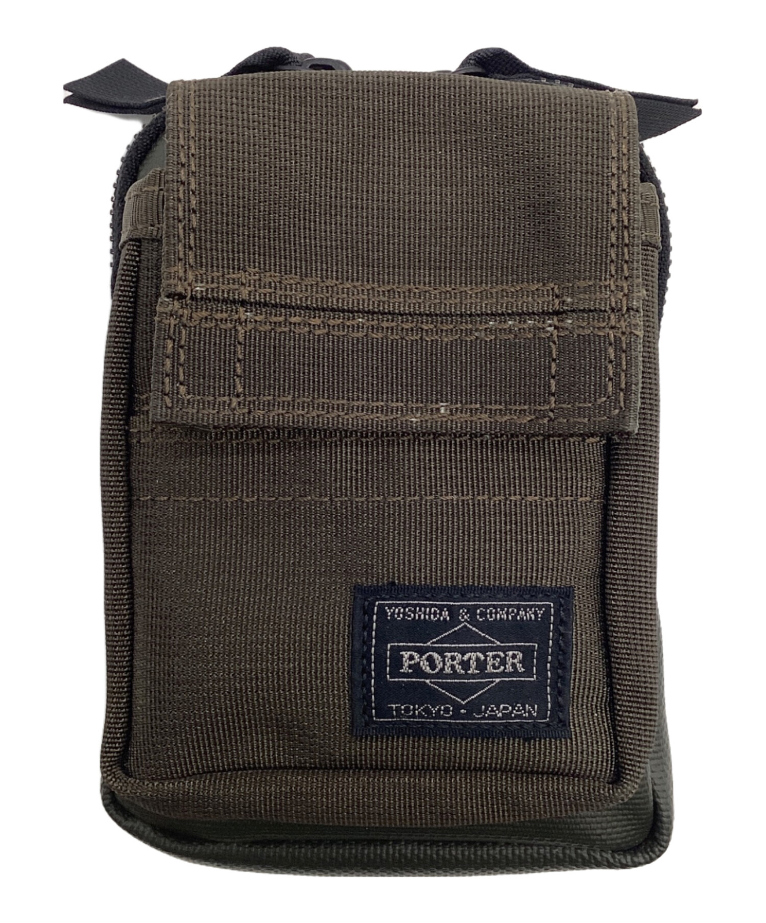 中古・古着通販】PORTER (ポーター) PRISM（プリズム）ポーチ オリーブ 