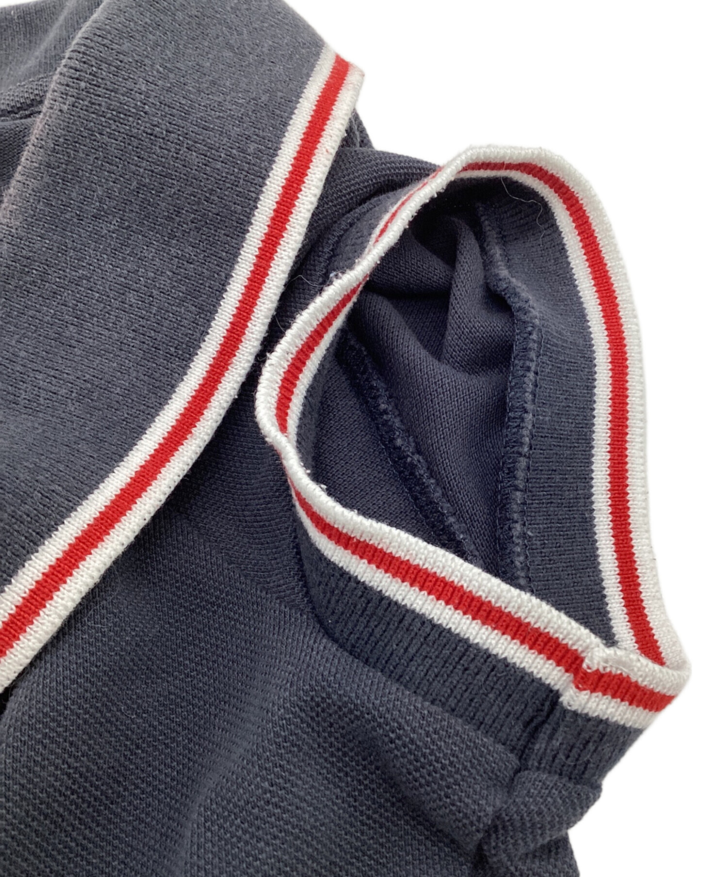 中古・古着通販】MONCLER (モンクレール) ポロシャツ ネイビー サイズ