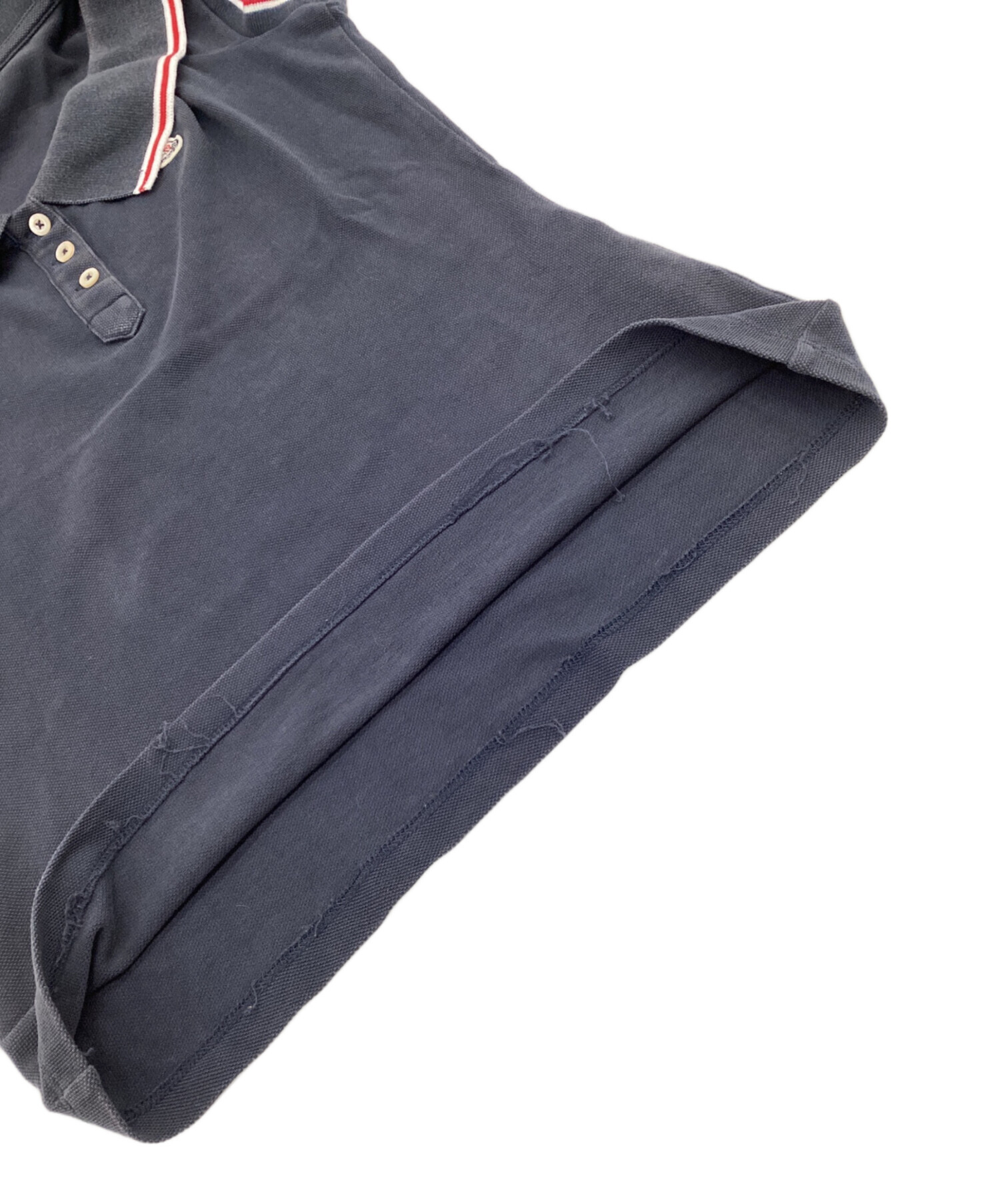 中古・古着通販】MONCLER (モンクレール) ポロシャツ ネイビー サイズ