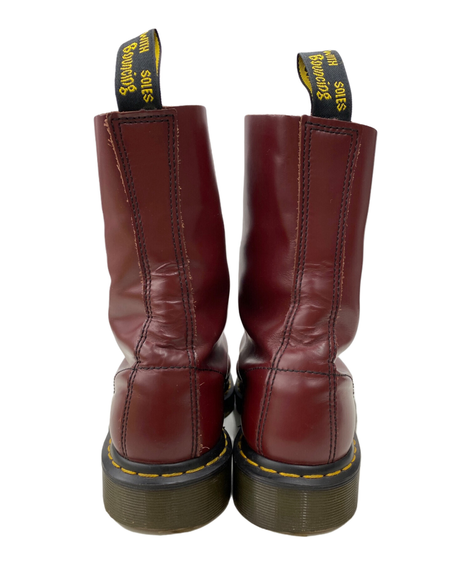 【新品未使用タグ付】廃盤ドクターマーチンレインブーツチェリーレッド　UK6 中古・古着通販】Dr.Martens (ドクターマーチン) 10ホールブーツ