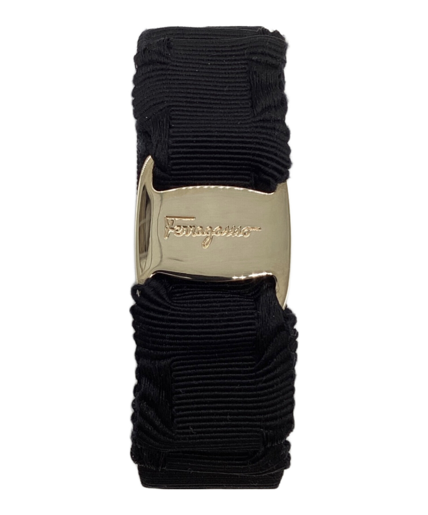 中古・古着通販】Ferragamo (フェラガモ) バレッタ ブラック｜ブランド