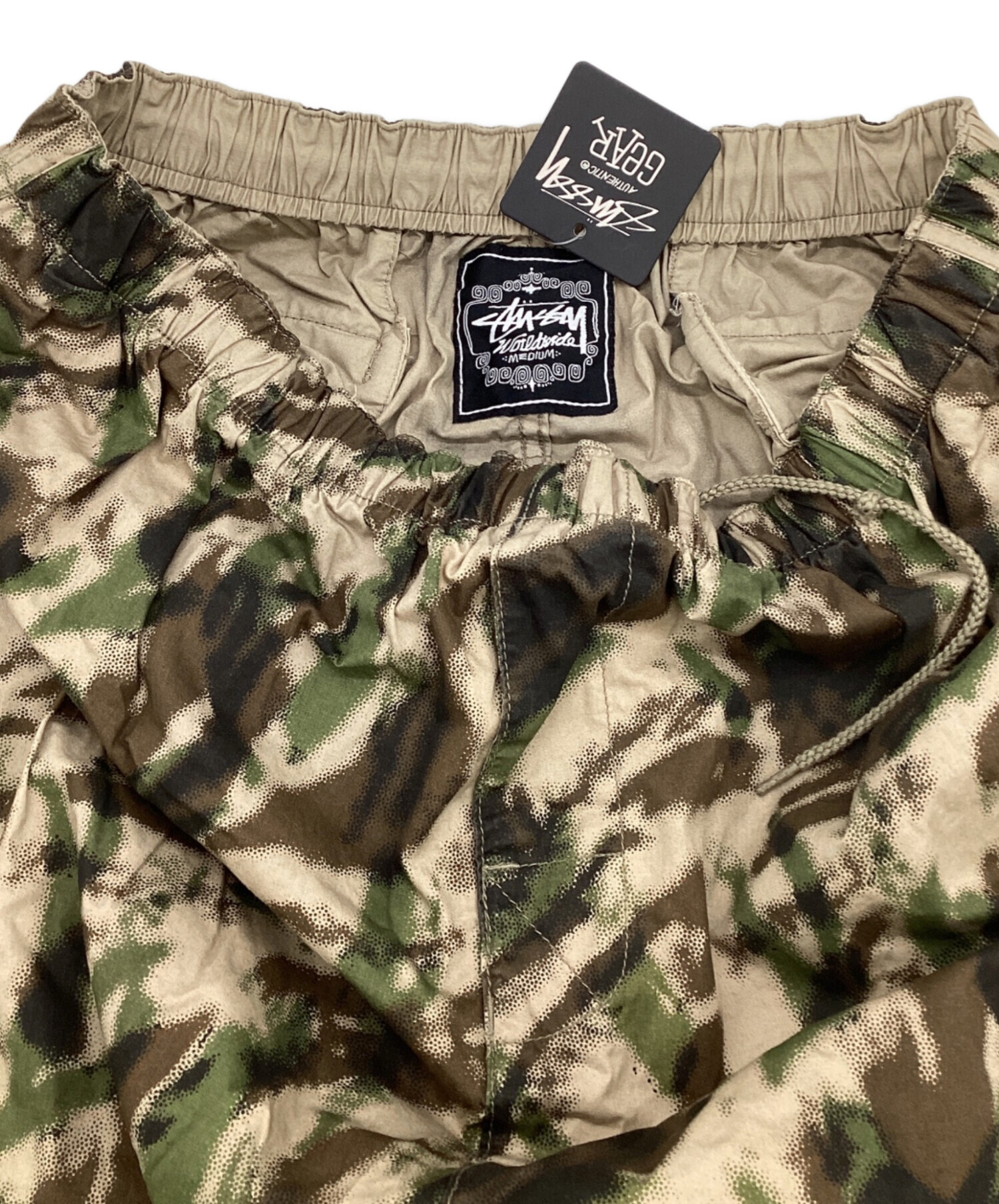 【n】90s stussy グリーンカモ　ハーフパンツ STUSSY（ステューシー） ハーフパンツ メンズ 4×4 Mesh ( stussy short