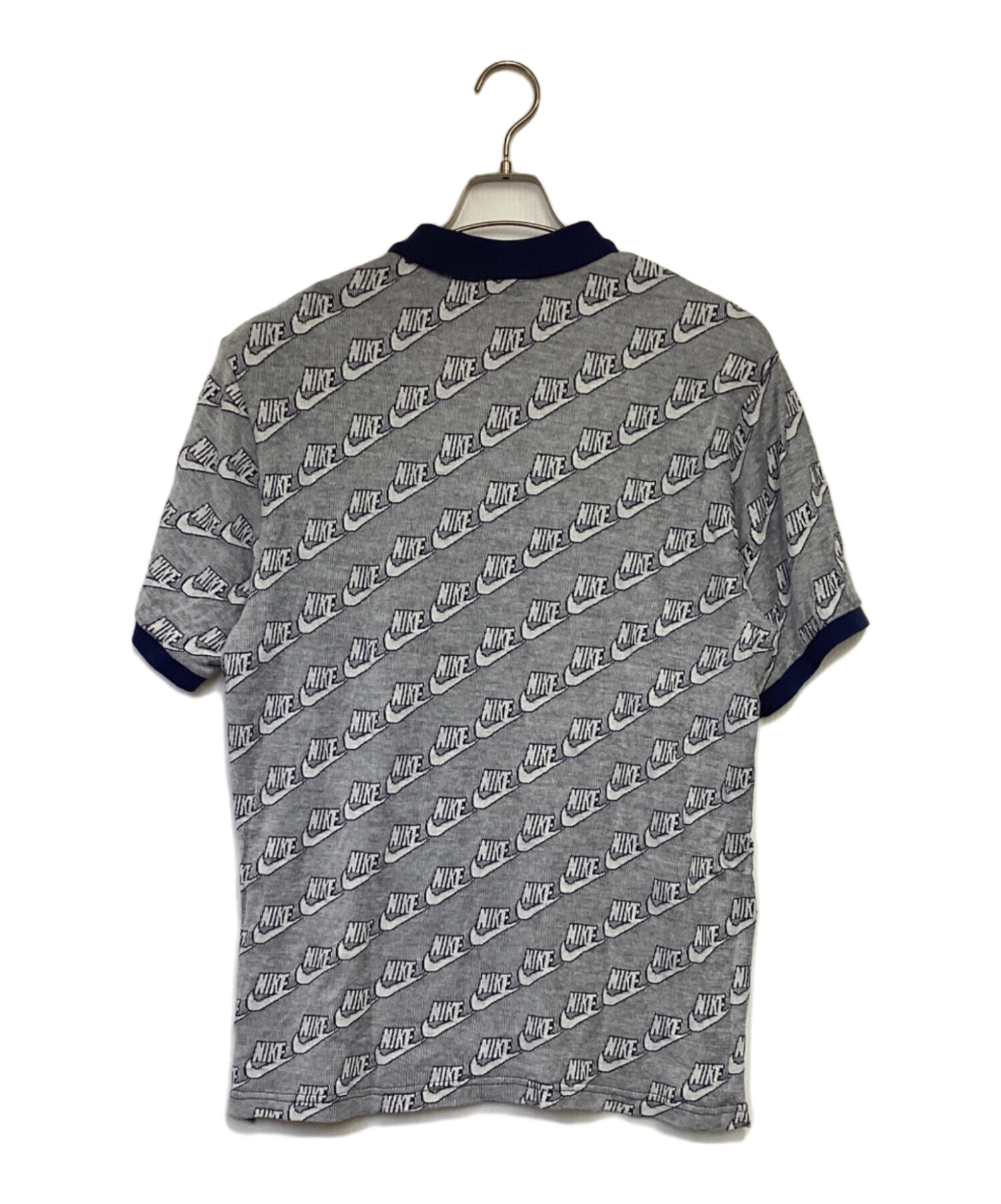 Supreme ポロシャツ M ホワイト/ネイビー 中古・古着通販】NIKE (ナイキ) SUPREME (シュプリーム) ジャガード