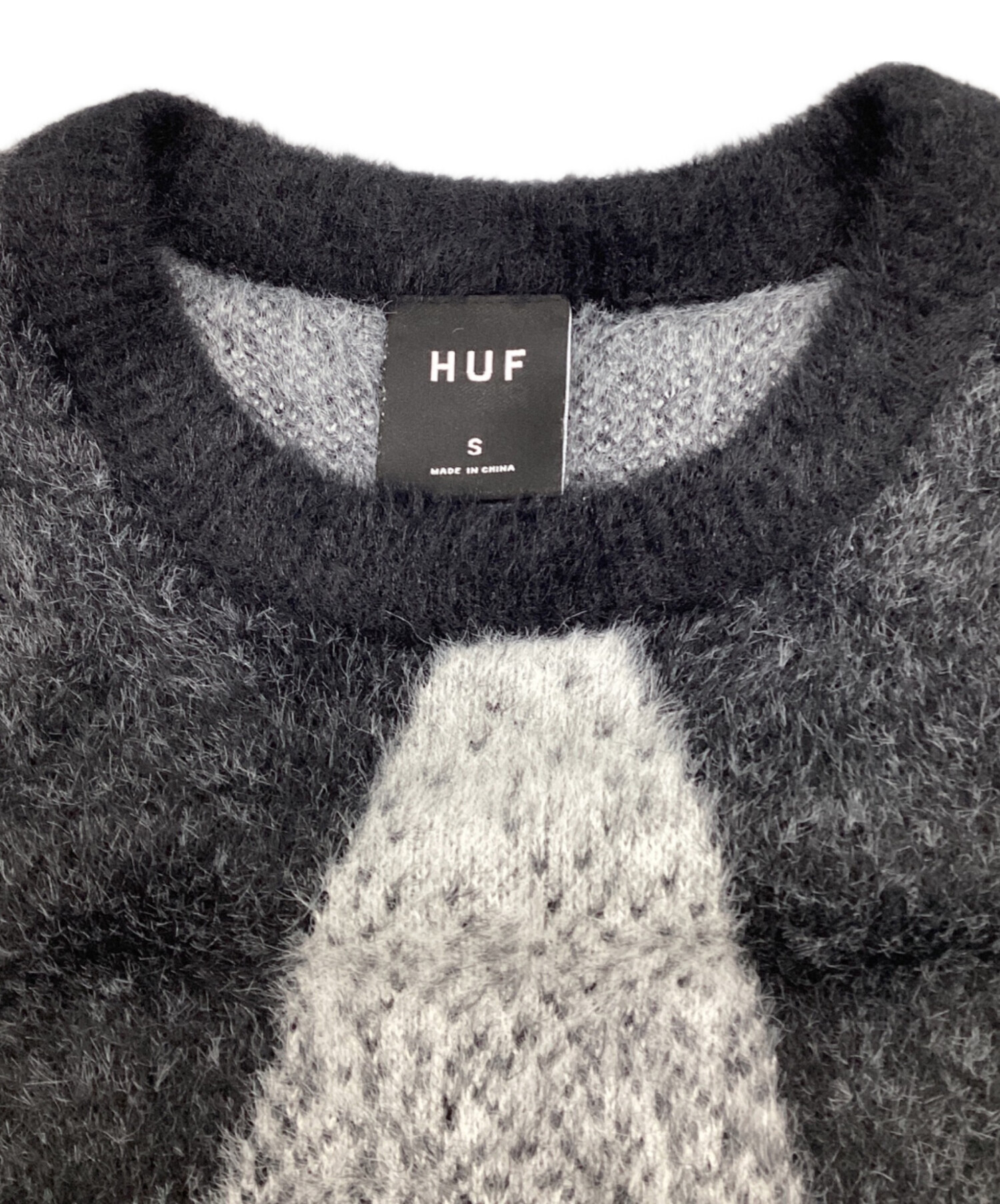 中古・古着通販】HUF (ハフ) HORIZON SHAGGY CREWNECK（ホライゾン 