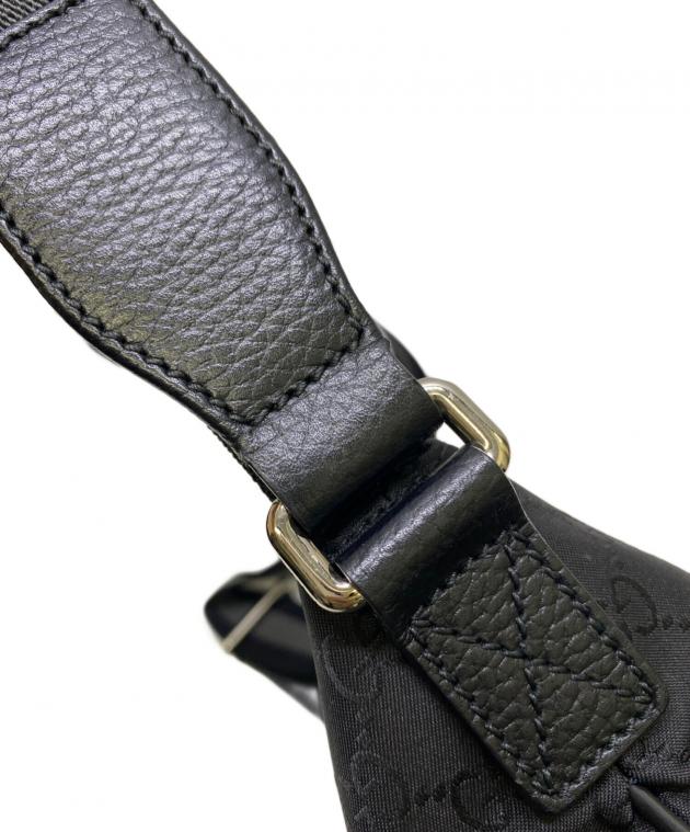 中古・古着通販】GUCCI (グッチ) ナイロンショルダーバッグ ブラック