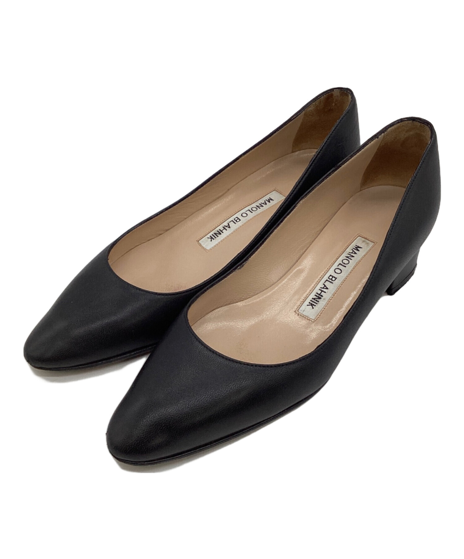 中古・古着通販】Manolo Blahnik (マノロブラニク) パンプス ブラック 