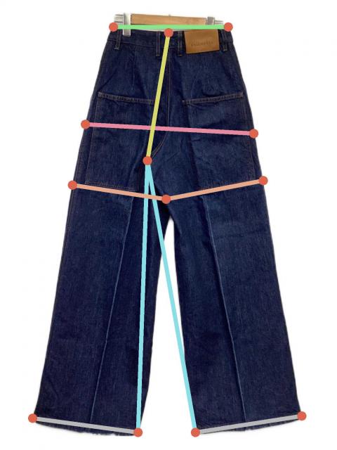中古・古着通販】KALLMEYER (カルメイヤー) WIDE LEG JEAN デニム 中古・古着通販】KALLMEYER (カルメイヤー) WIDE LEG JEAN デニム