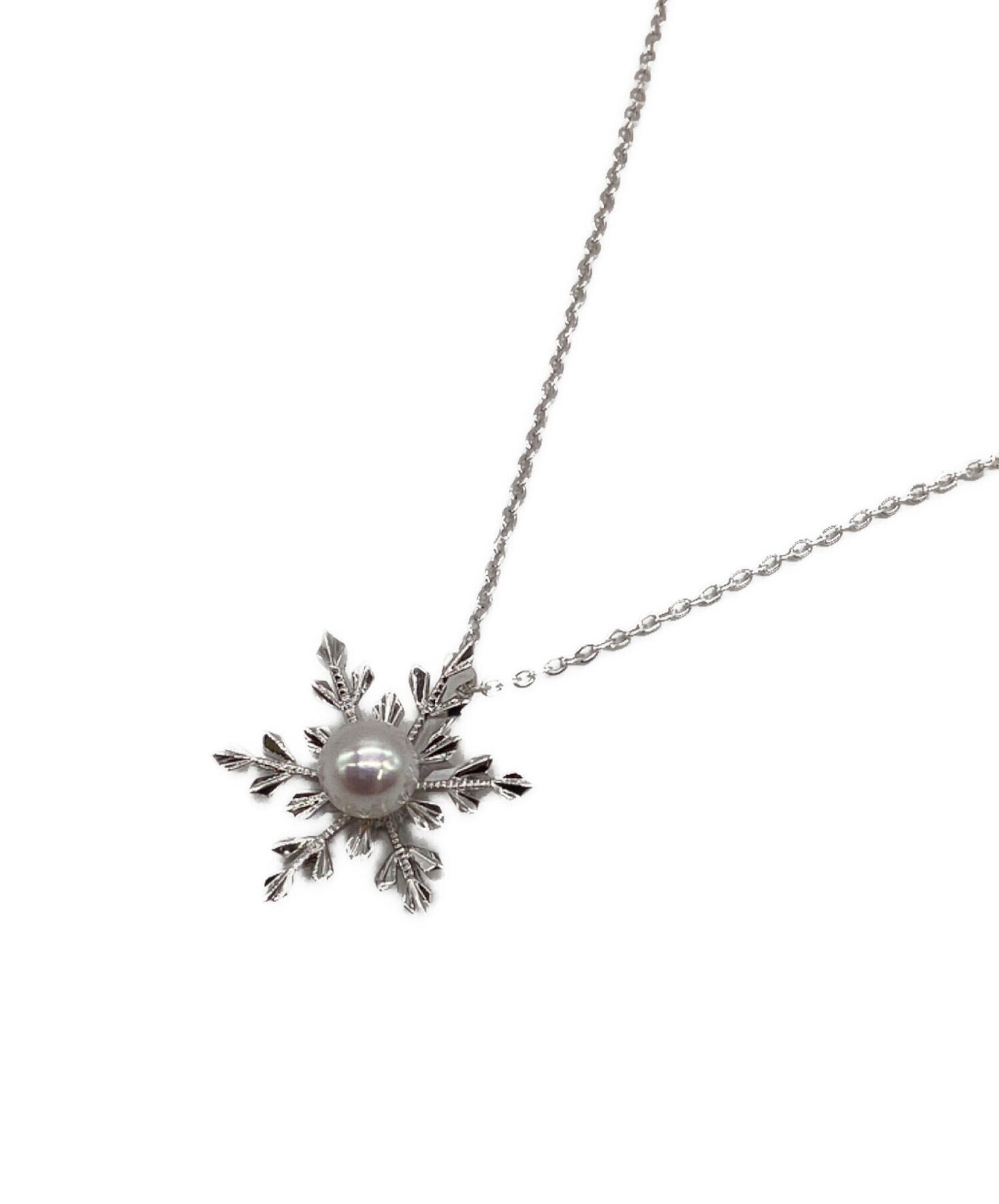中古・古着通販】MIKIMOTO (ミキモト) スノーフレークパールネックレス