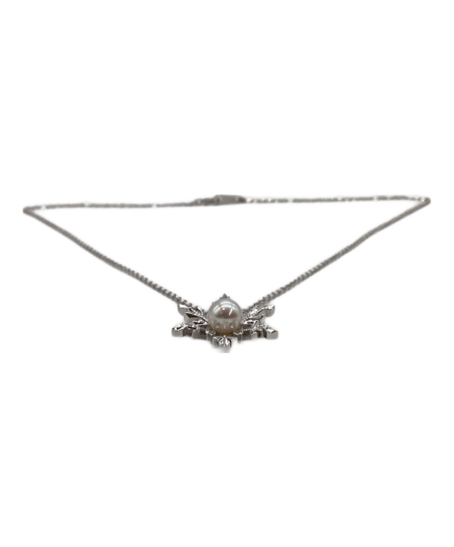 中古・古着通販】MIKIMOTO (ミキモト) スノーフレークパールネックレス
