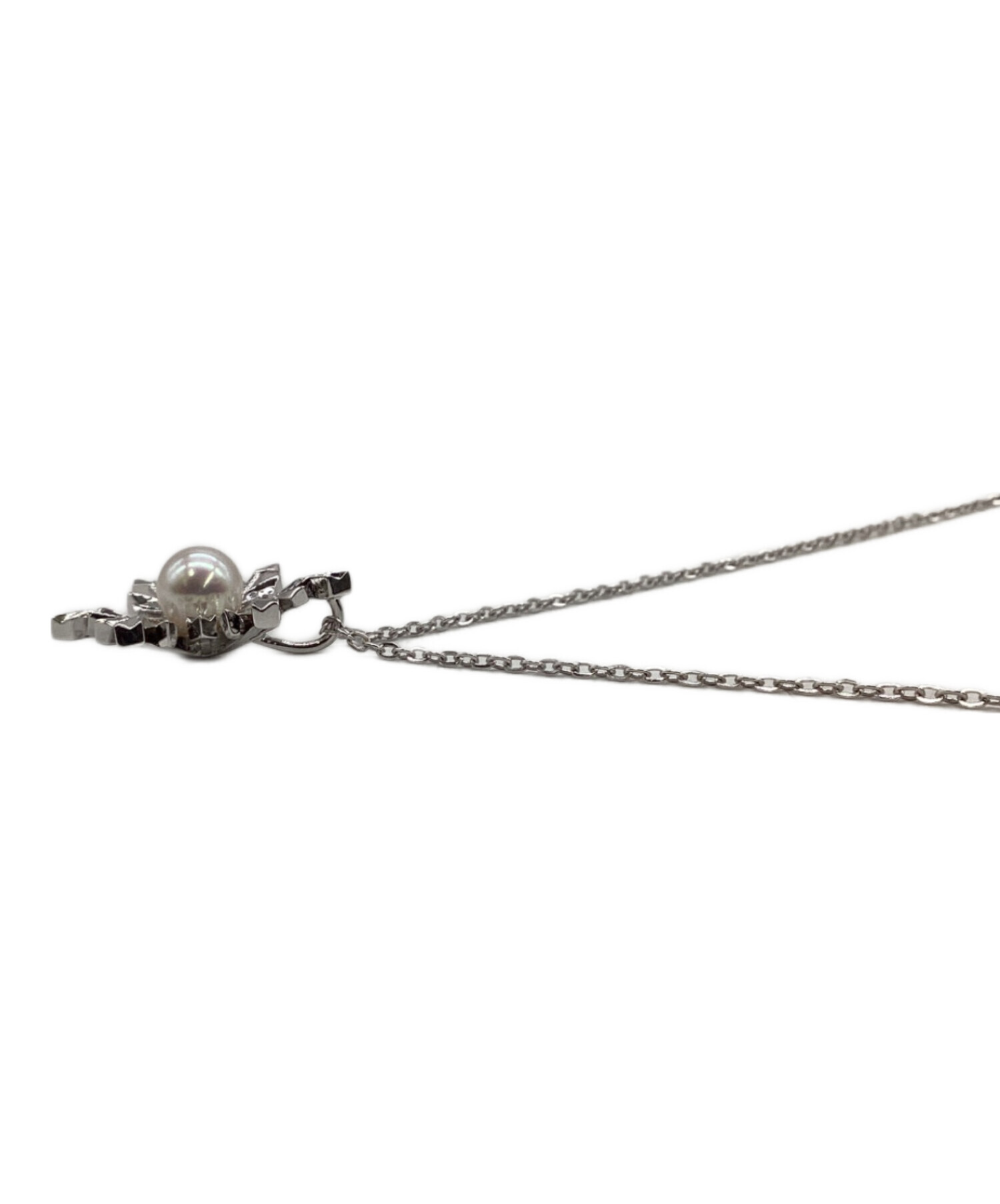 中古・古着通販】MIKIMOTO (ミキモト) スノーフレークパールネックレス