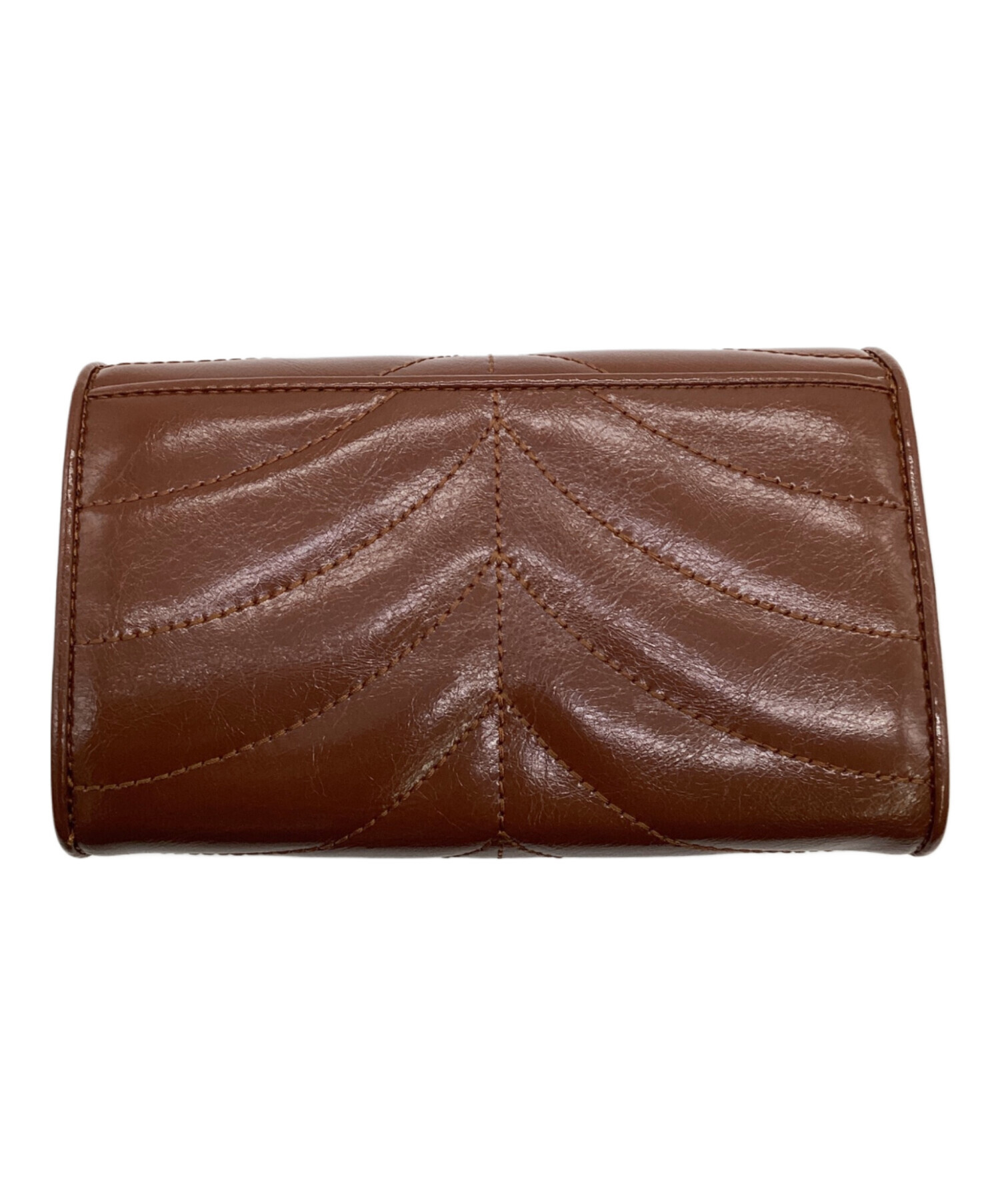 中古・古着通販】ANNA SUI (アナスイ) ポワロ 2つ折り財布 ブラウン