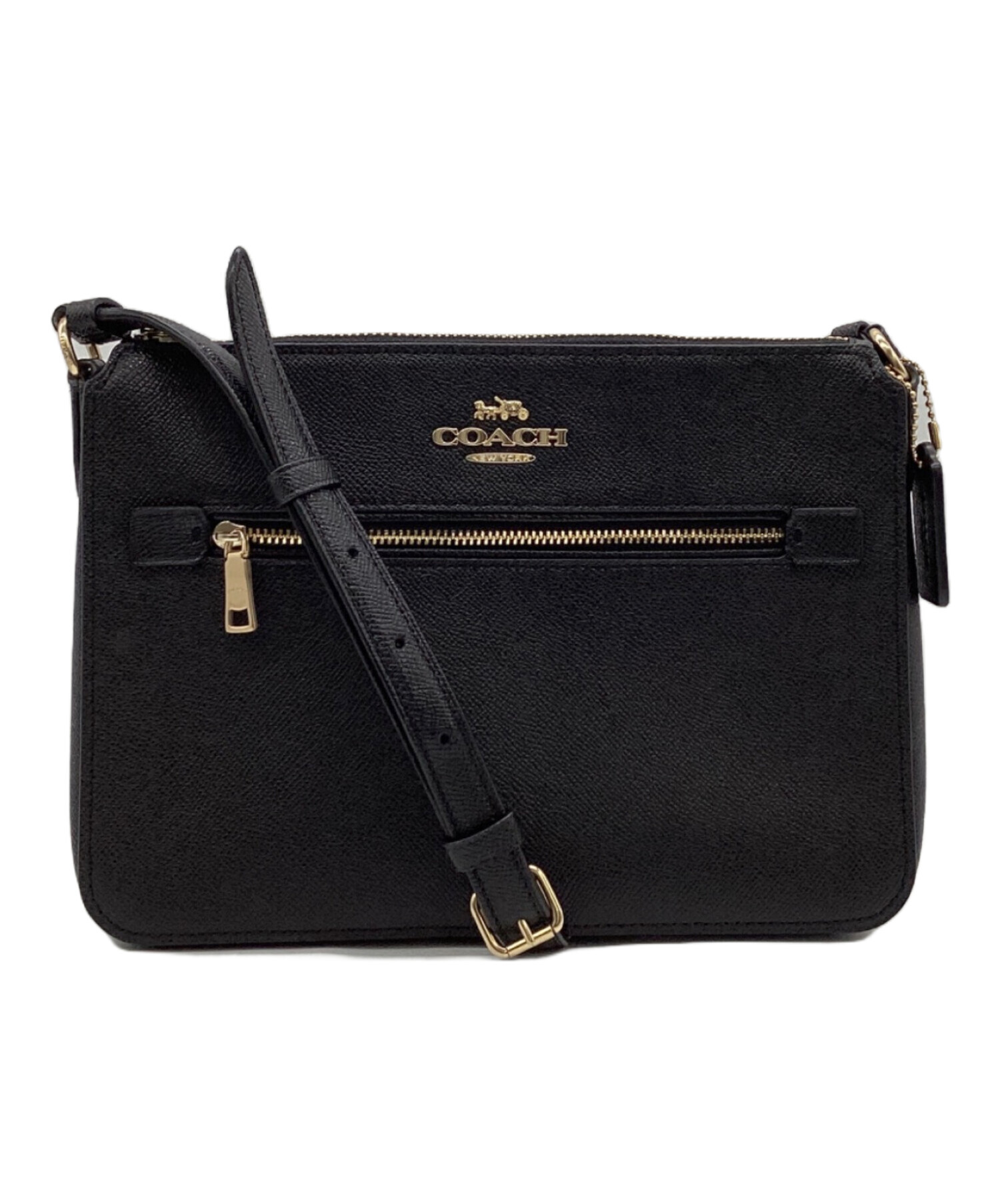 COACH コーチ ショルダーバッグ  黒 【古着】【中古】【送料無料】 中古・古着通販】COACH (コーチ) ショルダーバッグ ブラック｜ブランド