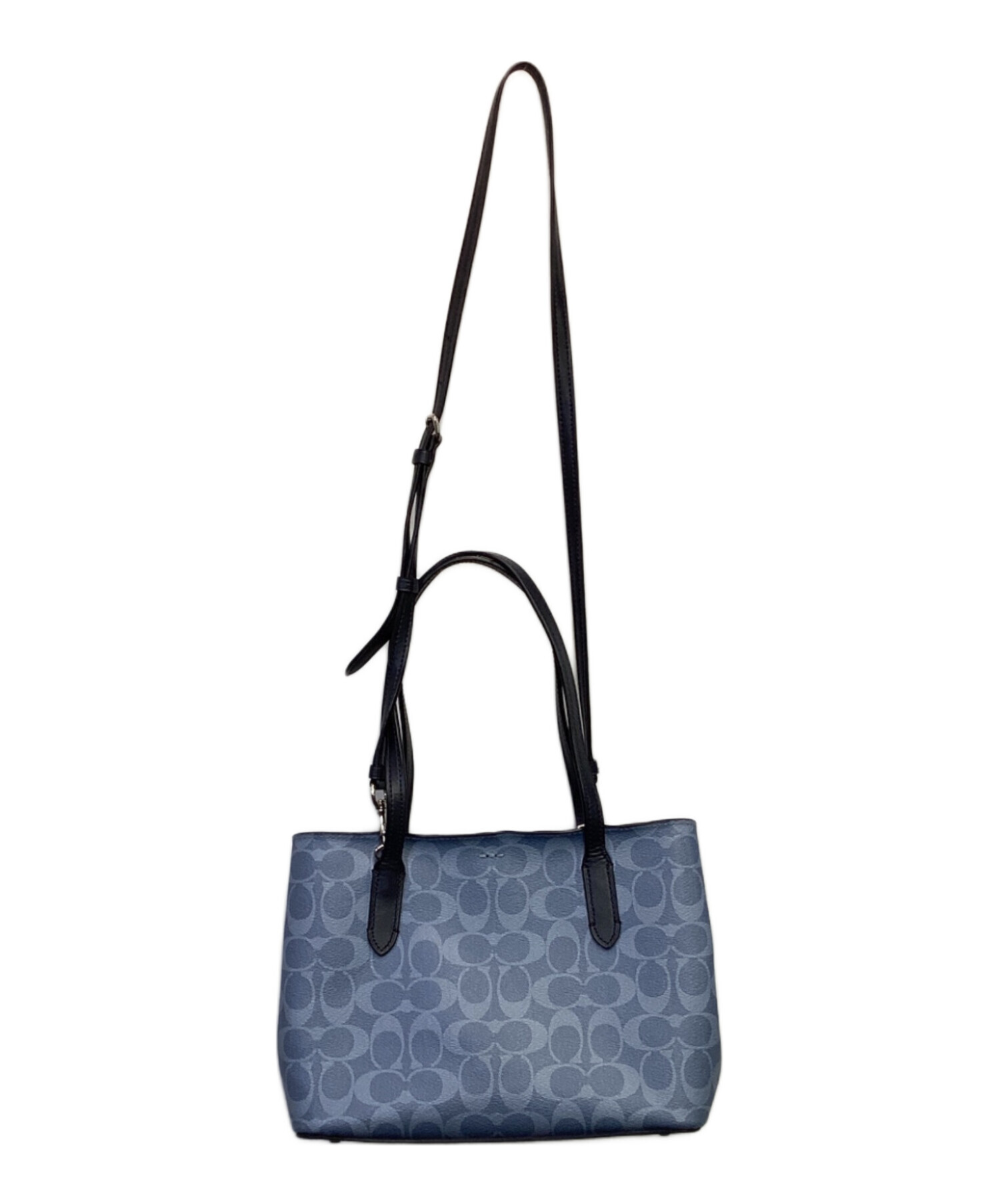 中古・古着通販】COACH (コーチ) シグネチャー トートバッグ スカイ