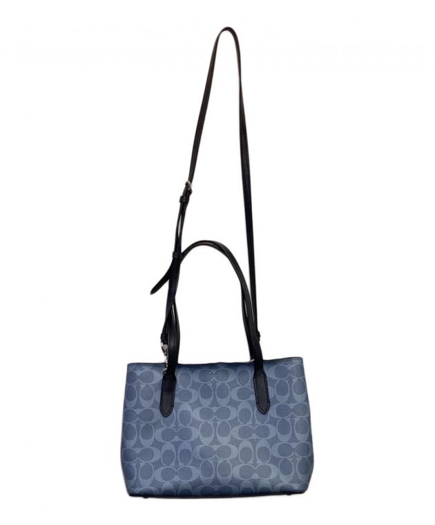 中古・古着通販】COACH (コーチ) シグネチャー トートバッグ スカイ