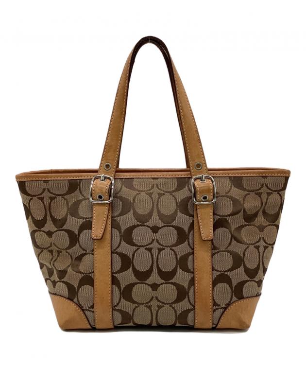 中古・古着通販】COACH (コーチ) シグネチャー ミニトートバッグ 