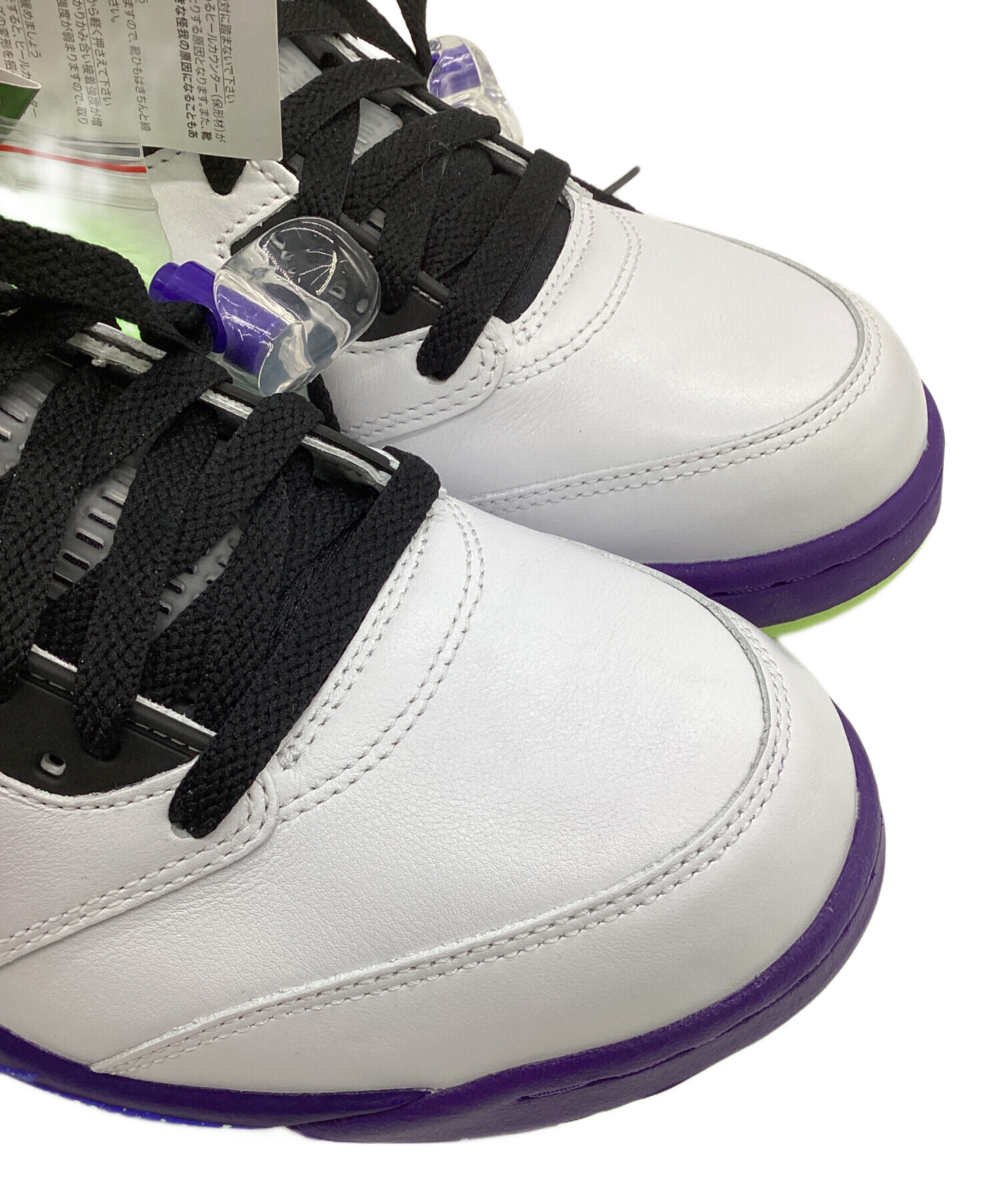 エアジョーダン5 ハイカット スニーカー ホワイト/パープル 中古・古着通販】NIKE (ナイキ) AIR JJORDAN 5 RETRO（エア ジョーダン
