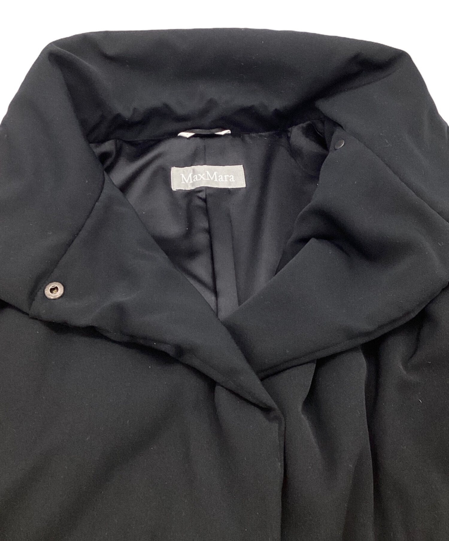 中古・古着通販】MaxMara (マックスマーラ) 中綿コート ブラック 