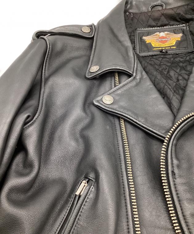 HARLEY DAVIDSON　ダブル　ライダースジャケット 中古・古着通販】HARLEY-DAVIDSON (ハーレーダビッドソン) ダブル