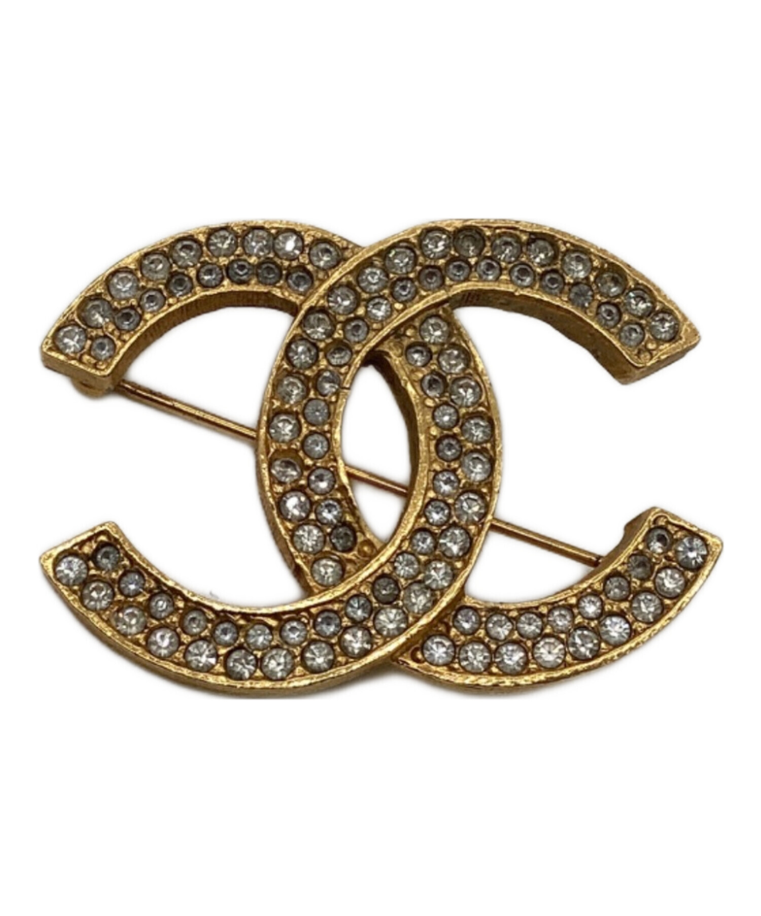 CHANEL シャネル　2012 ブローチ　ココマーク　ラインストーン 中古・古着通販】CHANEL (シャネル) ココマークラインストーンブローチ