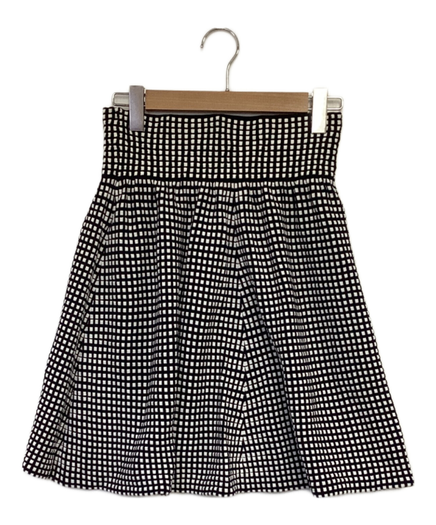 中古・古着通販】CHANEL (シャネル) スクエアドットスカート ブラック 