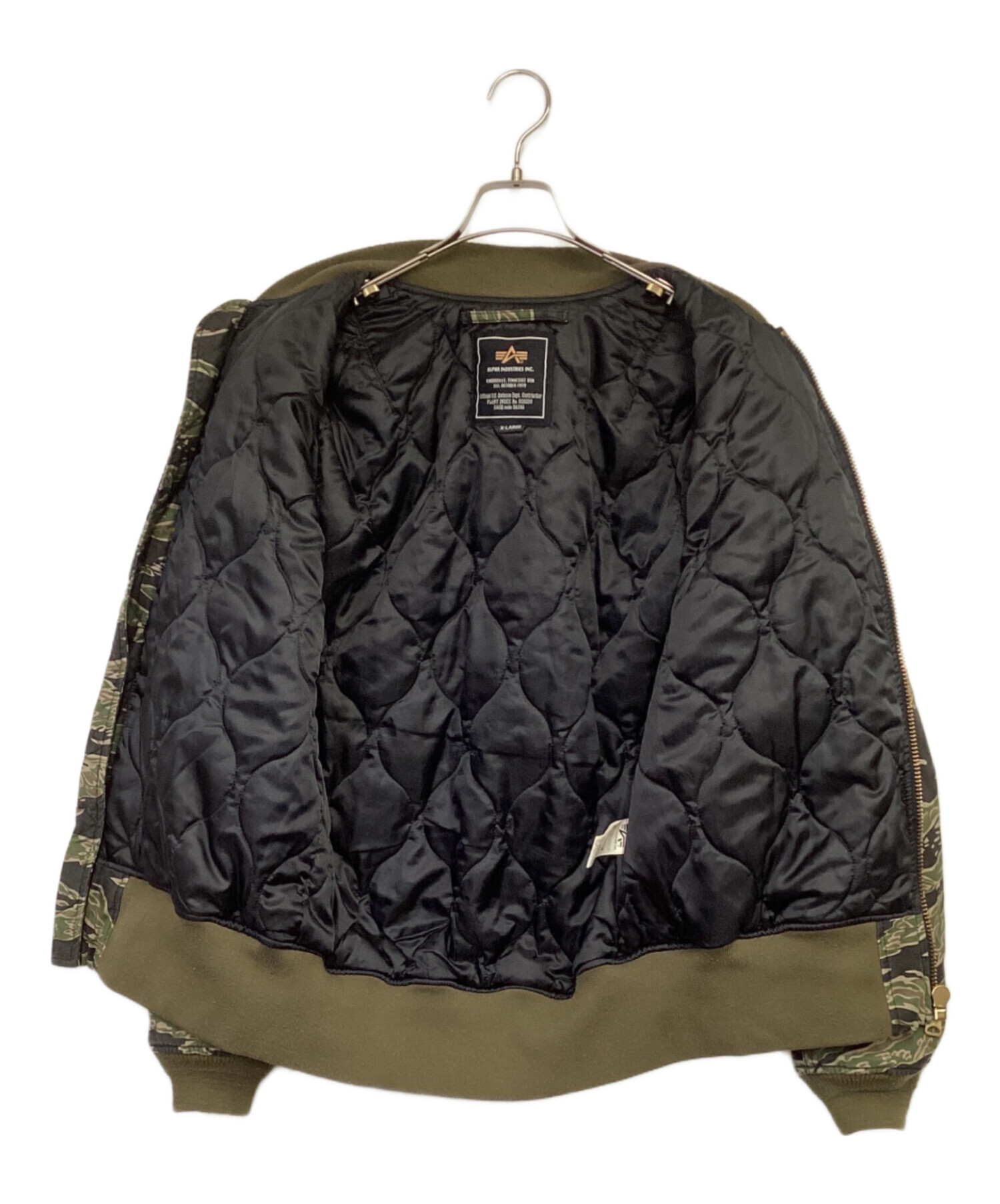 未使用品　ALPHA INDUSTRIES　タイガーカモ柄　MA-1　XLサイズ 中古・古着通販】ALPHA (アルファ) タイガーカモ フライトジャケット