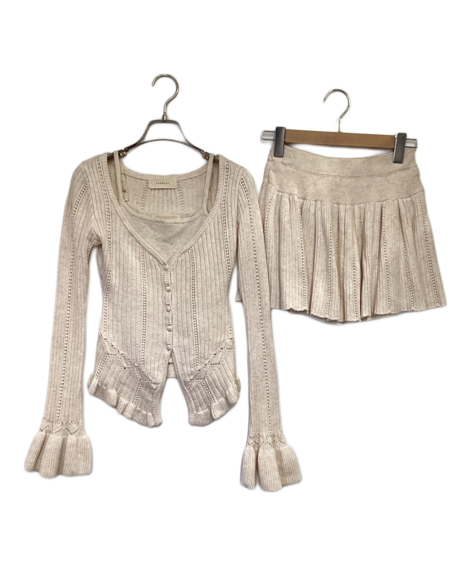 ANDMARY Cachecoeur lace set tops グレー ANDMARY】Cachecoeur lace set tops