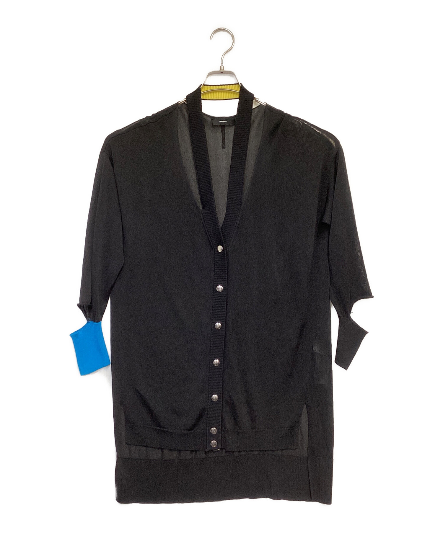 DIESEL ディーゼル カーディガン XS 紺 【古着】【中古】【送料無料】 中古・古着通販】DIESEL (ディーゼル) K-LARENCE CARDIGAN / プリント