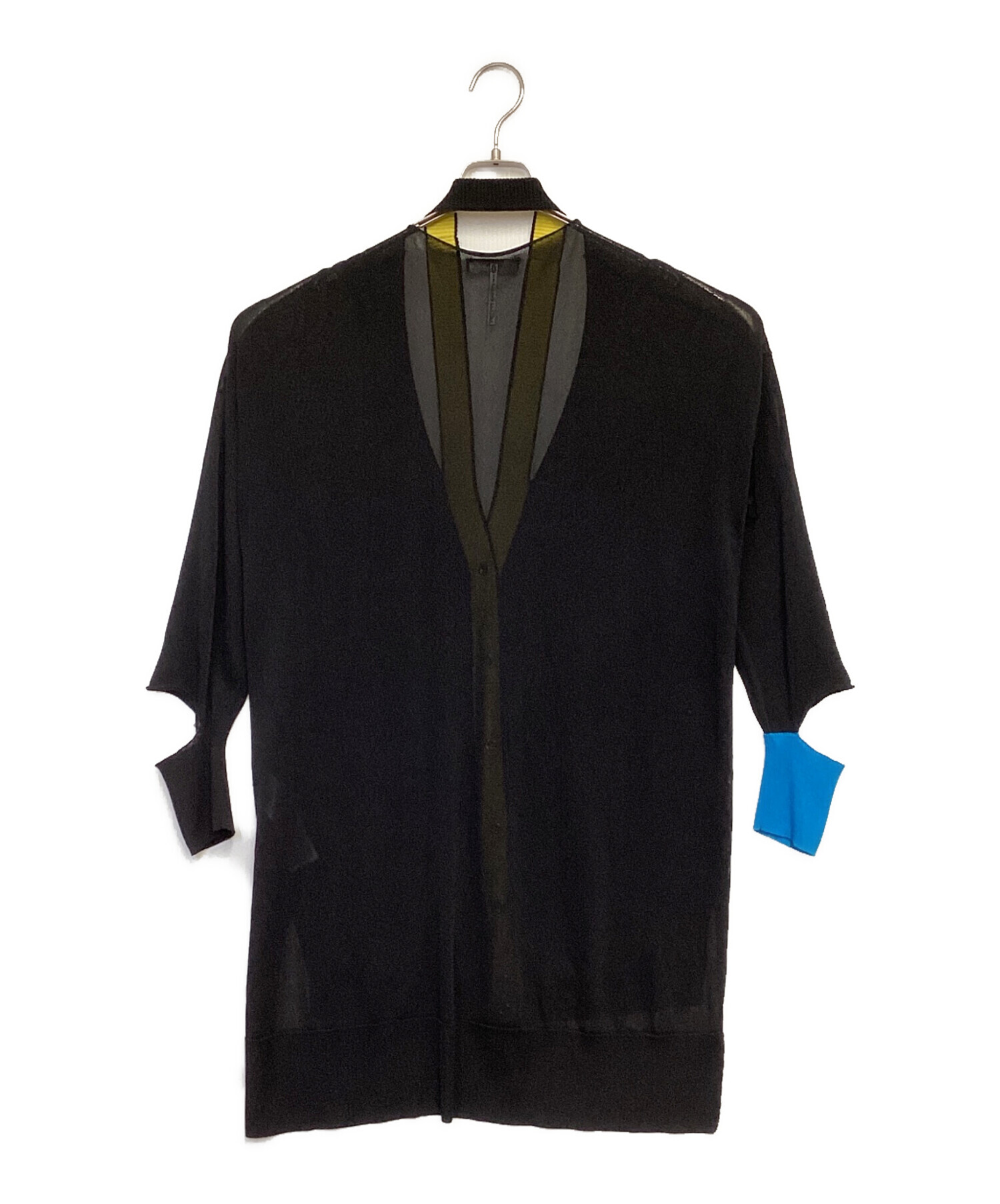 中古・古着通販】DIESEL (ディーゼル) 薄手カーディガン ブラック 