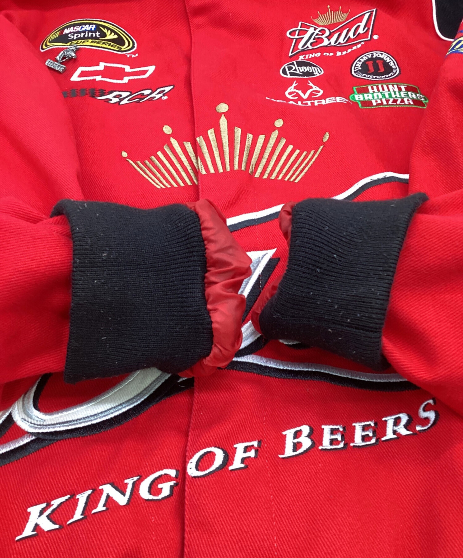 JH DESIGN NASCAR ナスカー DODGE コットン レーシングジャケット 大きいサイズ レッド (メンズ 4XL) P9815 中古・古着通販】NASCAR by JH Design (ナスカーバイジェイエイチ