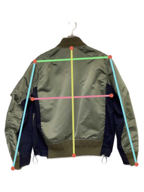 中古・古着通販】sacai (サカイ) Nylon Twill Mix Blouson（ナイロン