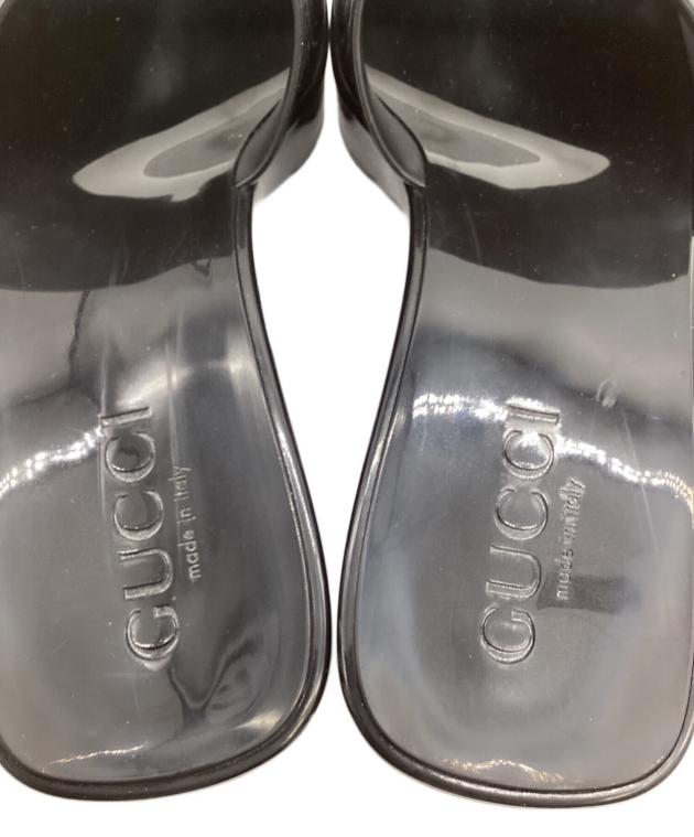 中古・古着通販】GUCCI (グッチ) ラバースライドサンダル ブラック