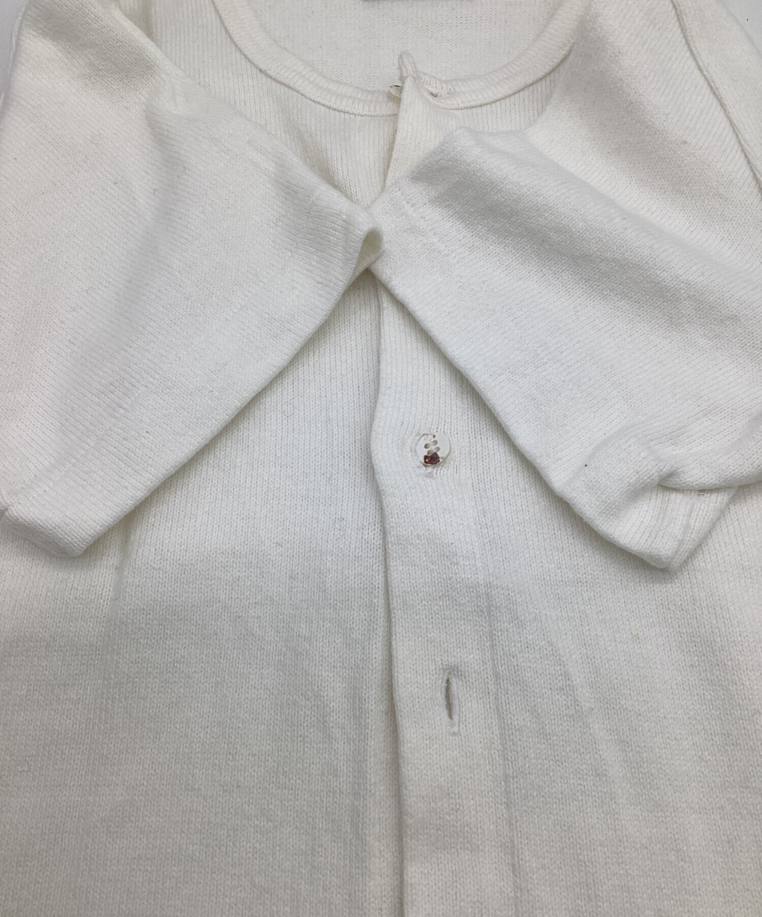 COMME des GARÇONS トリコ ギャルソン 半袖 シアーニット 白 中古・古着通販】tricot COMME des GARCONS (トリココムデギャルソン