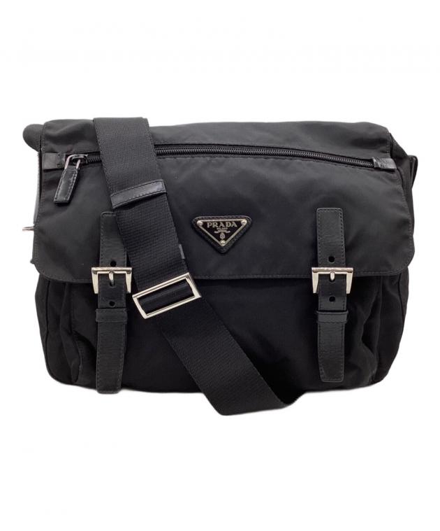 PRADAメッセンジャーバッグ　中古美品良好 中古・古着通販】PRADA (プラダ) メッセンジャーバッグ ブラック