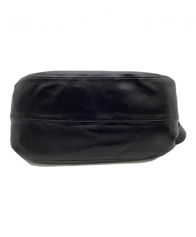 中古・古着通販】HIROFU (ヒロフ) レザーショルダーバッグ ブラック
