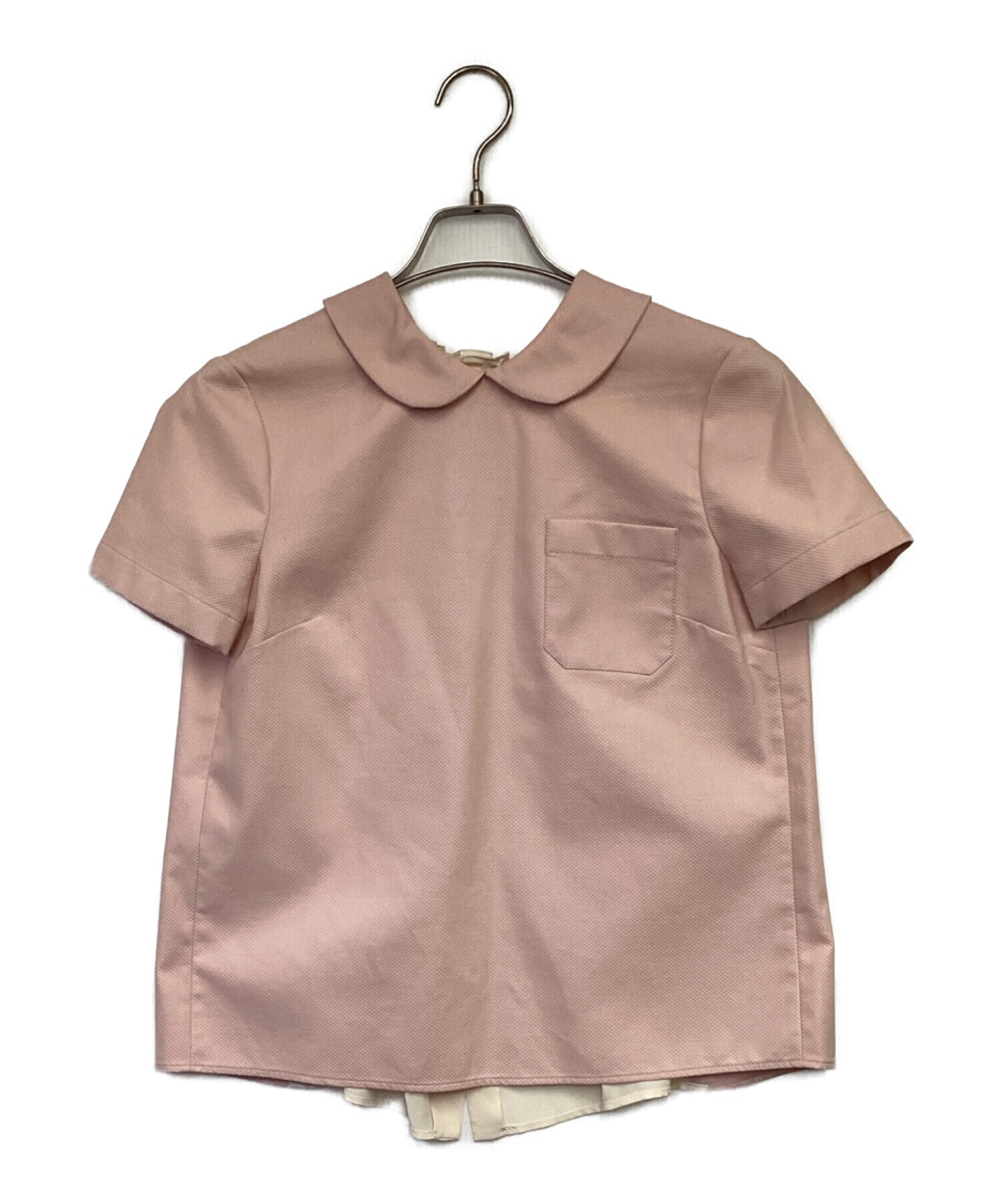 中古・古着通販】MIU MIU (ミュウミュウ) 半袖ブラウス ピンク