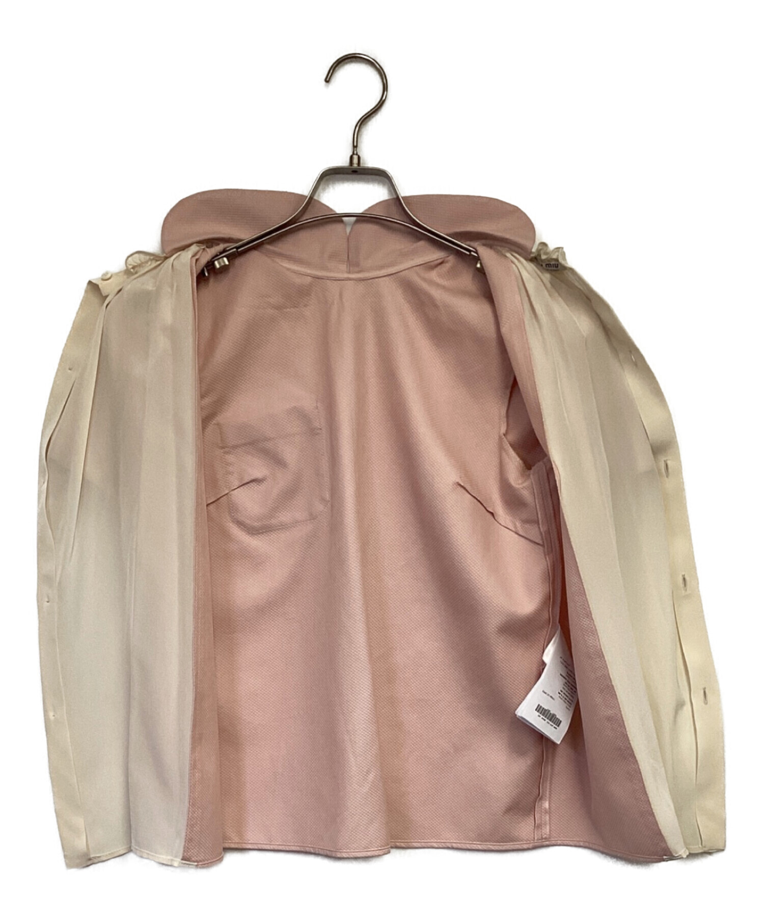 中古・古着通販】MIU MIU (ミュウミュウ) 半袖ブラウス ピンク