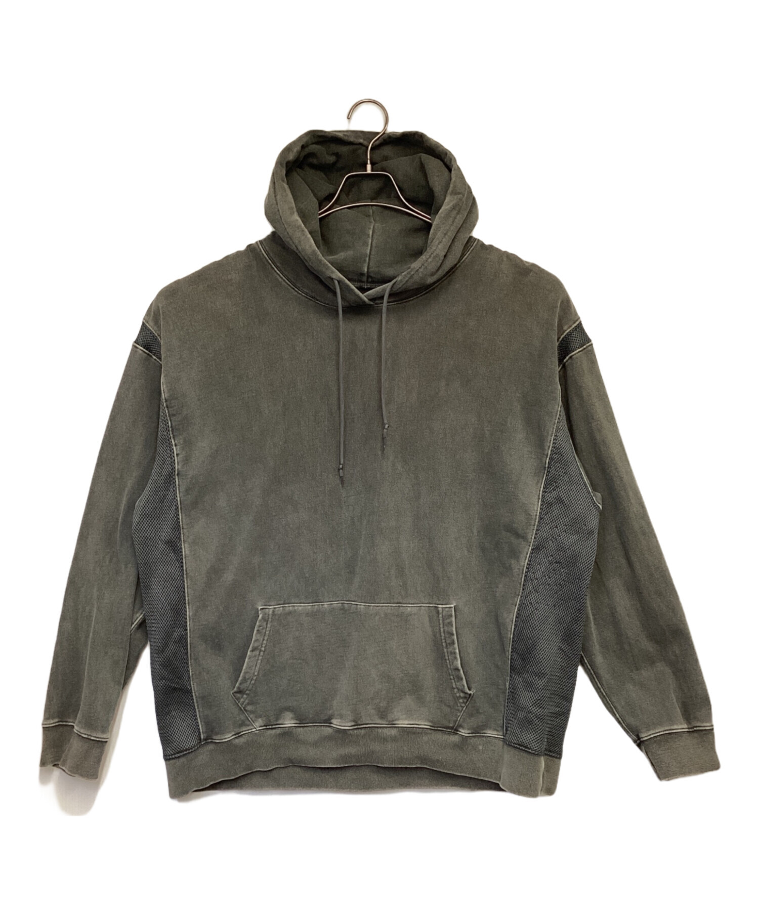 中古・古着通販】C.E (シーイー) メッシュ切替パーカー グレー サイズ 