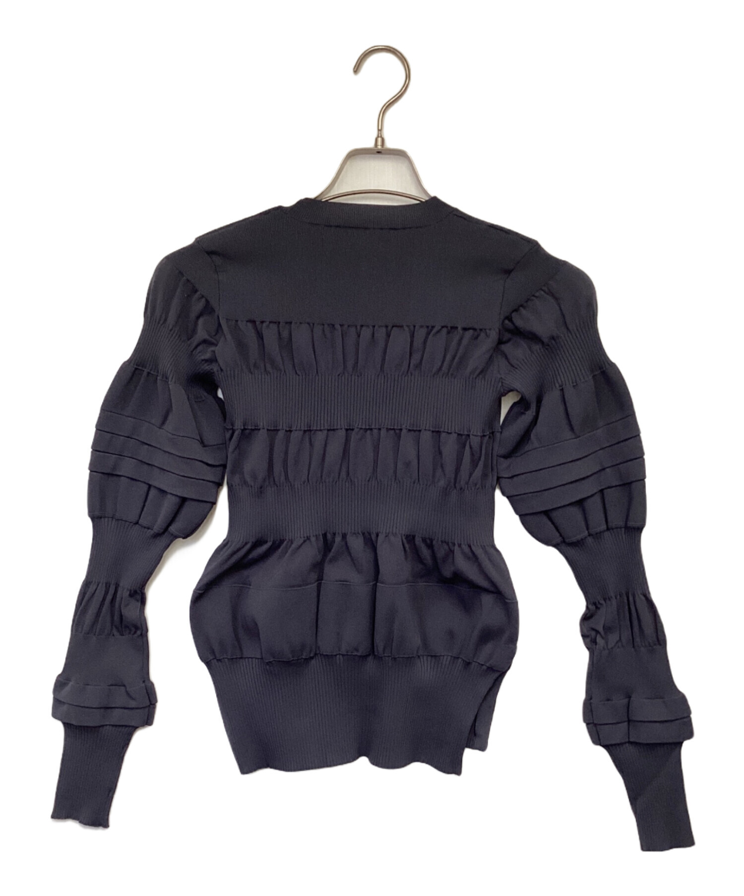 中古・古着通販】ENFOLD (エンフォルド) BUMPY PULLOVER ネイビー