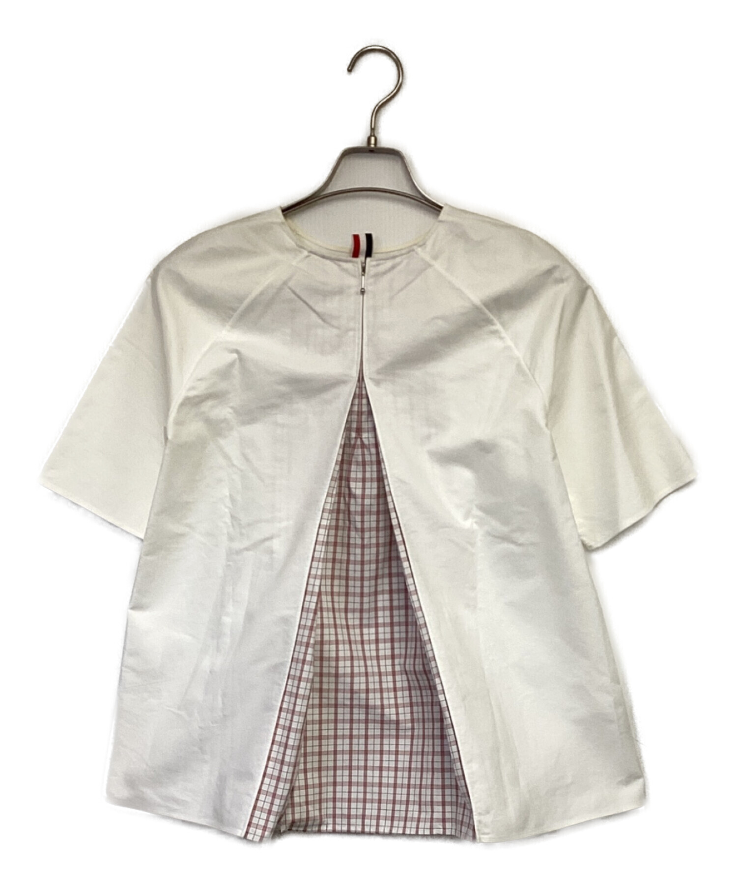 THOM BROWNE 半袖シャツ　ベーシック　36 中古・古着通販】Thom Browne (トムブラウン) 半袖ブラウス ホワイト