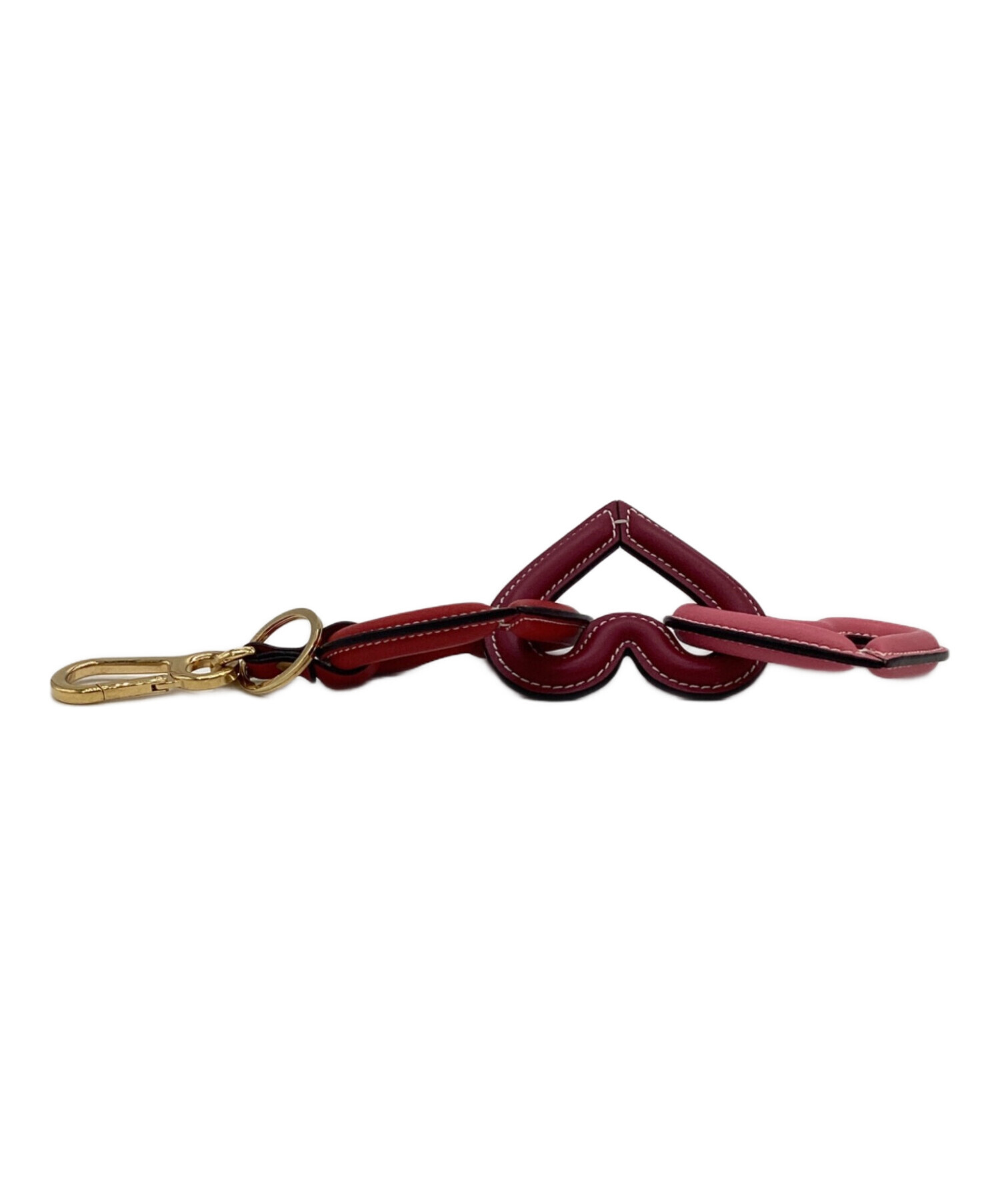 LOEWE ハートチャームキーホルダー　美品 中古・古着通販】LOEWE (ロエベ) トリプルハート チャーム キーリング