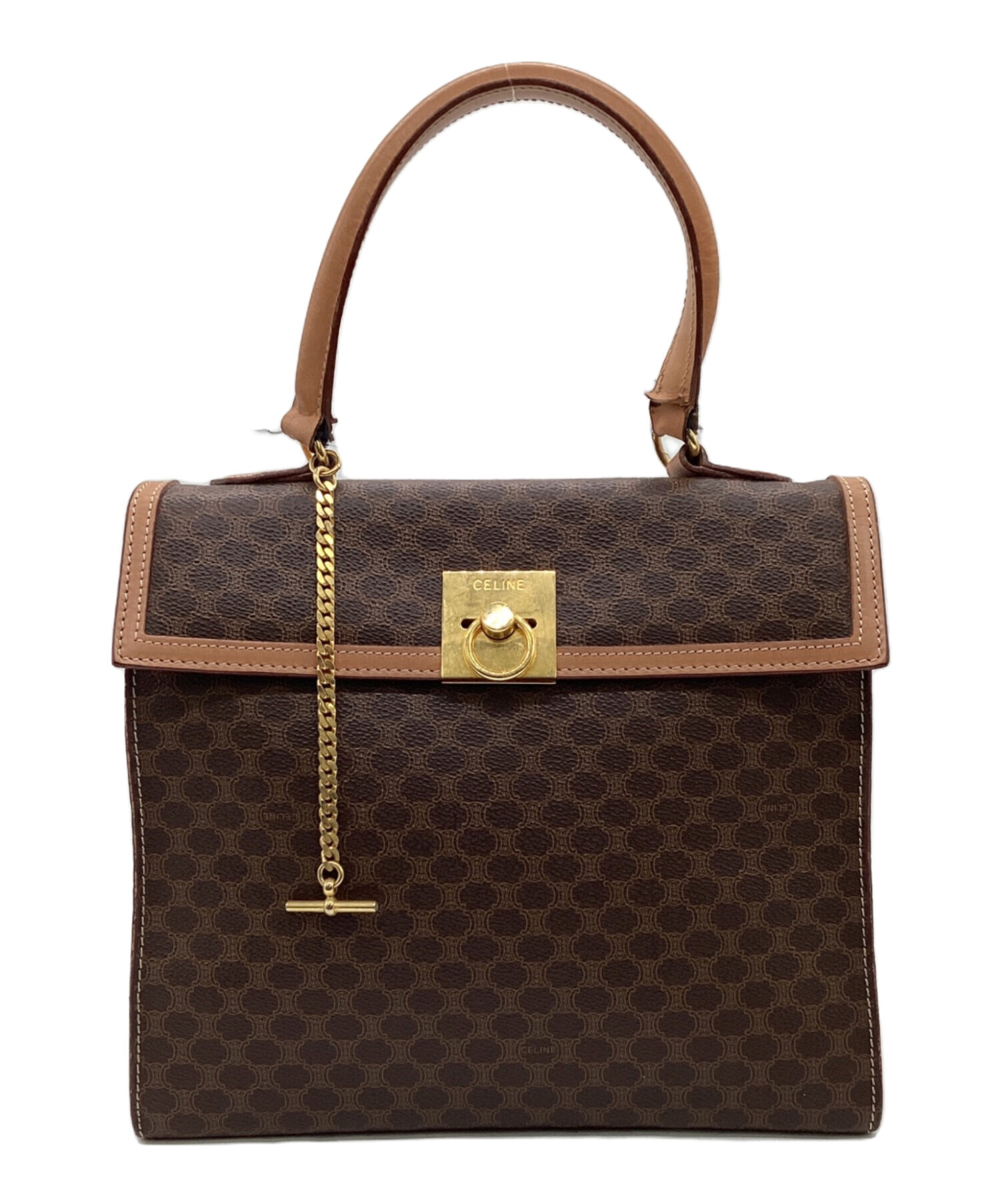 中古・古着通販】CELINE (セリーヌ) マカダム ハンドバッグ｜ブランド