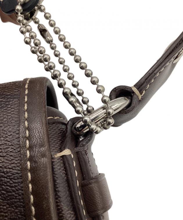 【中古】COACH コーチ シグネチャー キャンバス レザー ショルダー バッグ fY11194A 中古・古着通販】COACH (コーチ) シグネチャー ショルダーバッグ